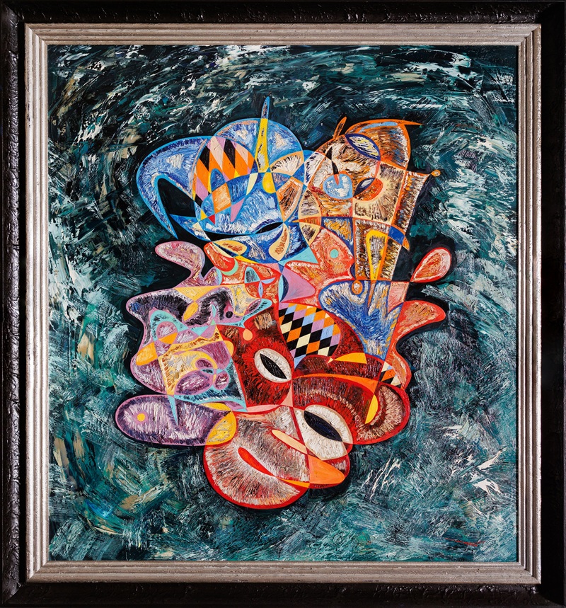 Twin Clowns: Venice von Gheorghe Virtosu