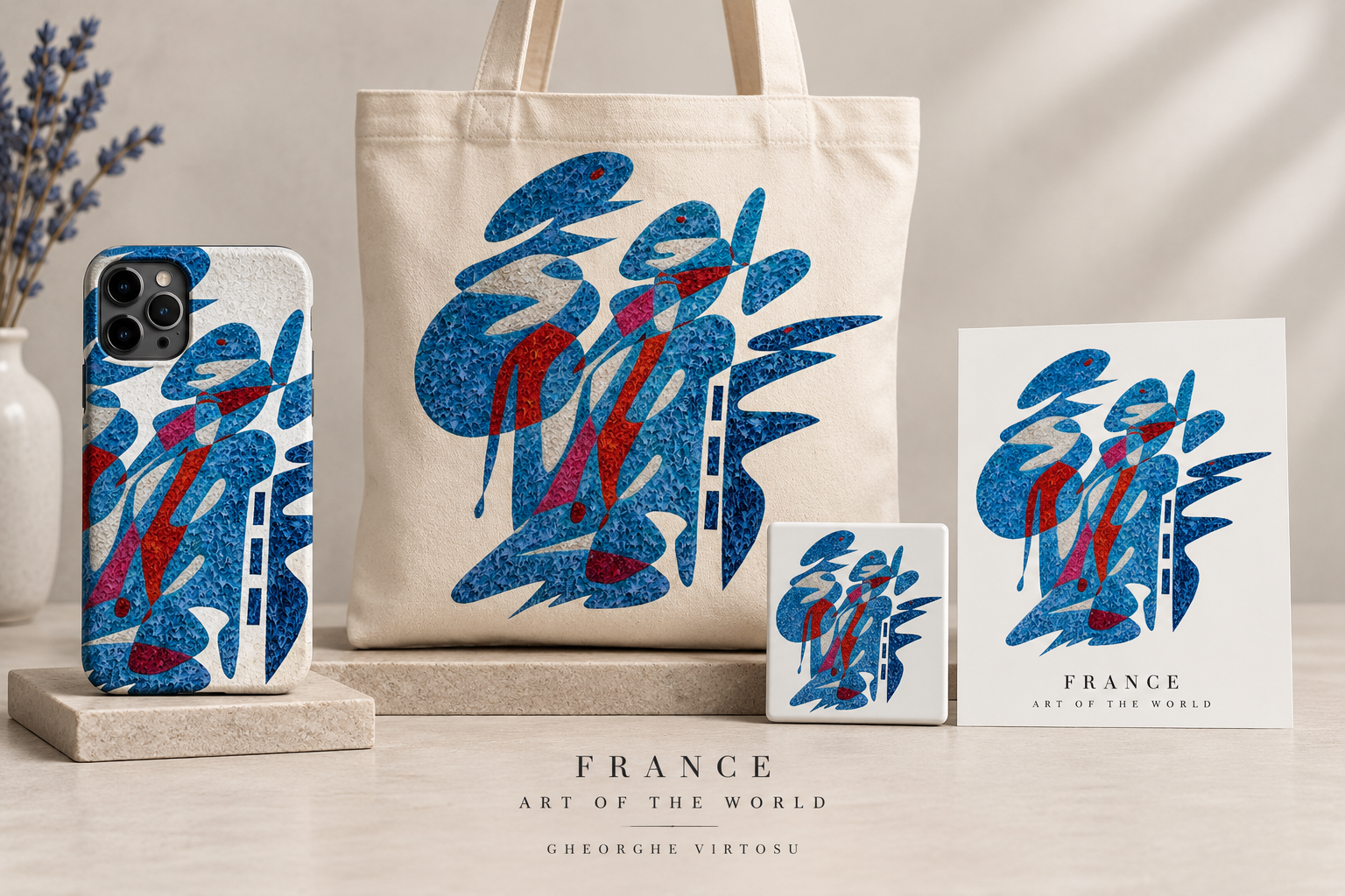 Frankreich-Kollektion von Art of the World auf Handyhülle, Tragetasche, Magnet und Postkarte