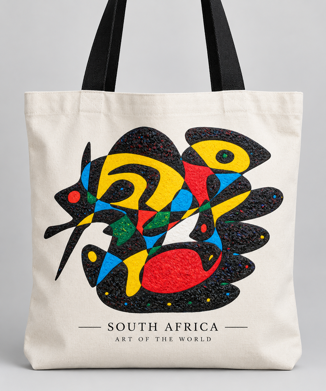 Südafrika-Kunstwerk von Gheorghe Virtosu auf einer Tragetasche