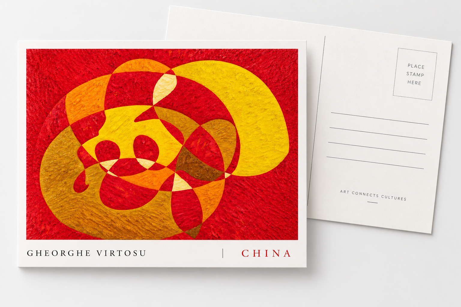 Das Kunstwerk China von Gheorghe Virtosu als Kunstpostkarte