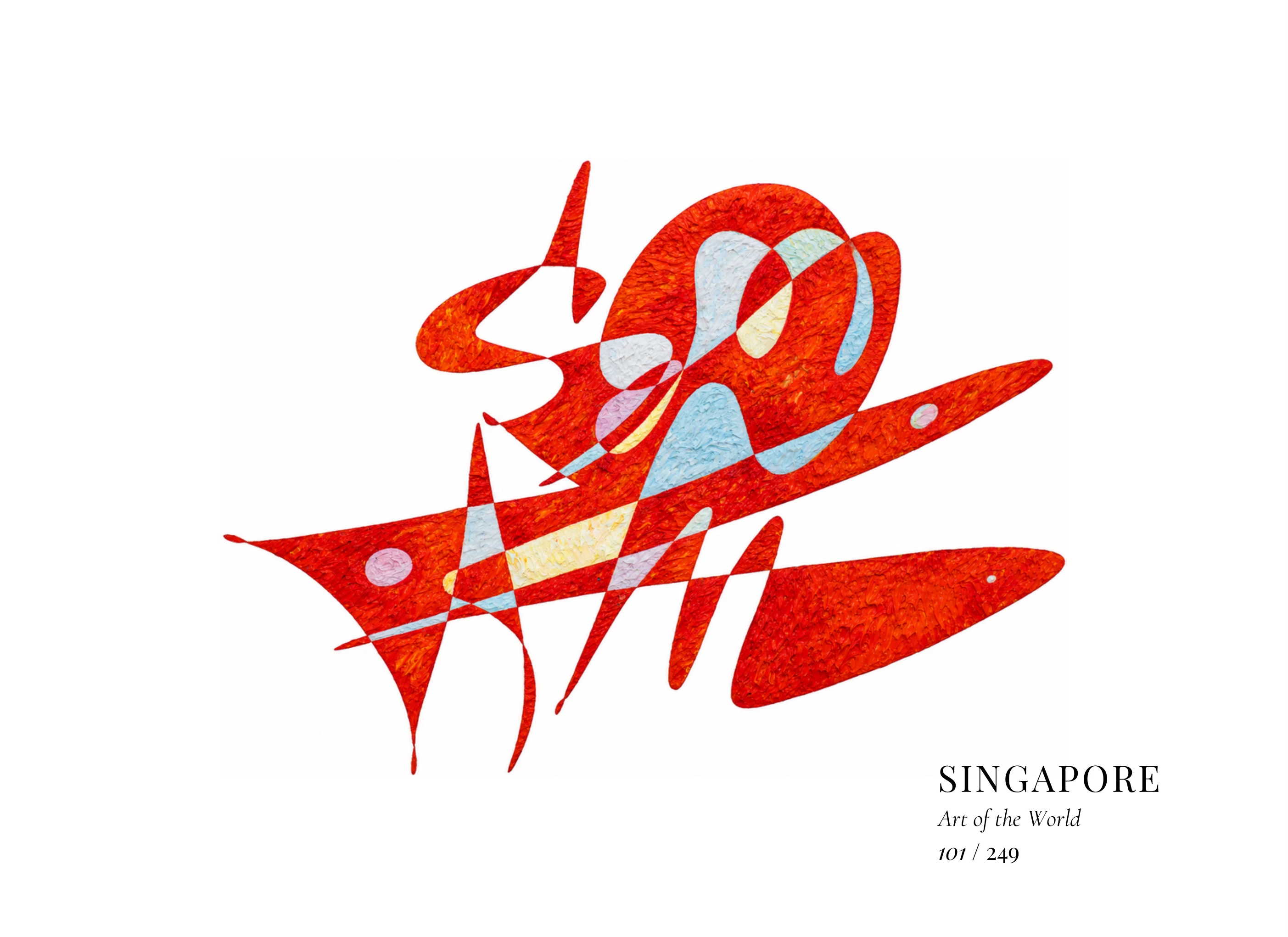 Kunstwerk über Singapur von Gheorghe Virtosu aus der Serie Art of the World