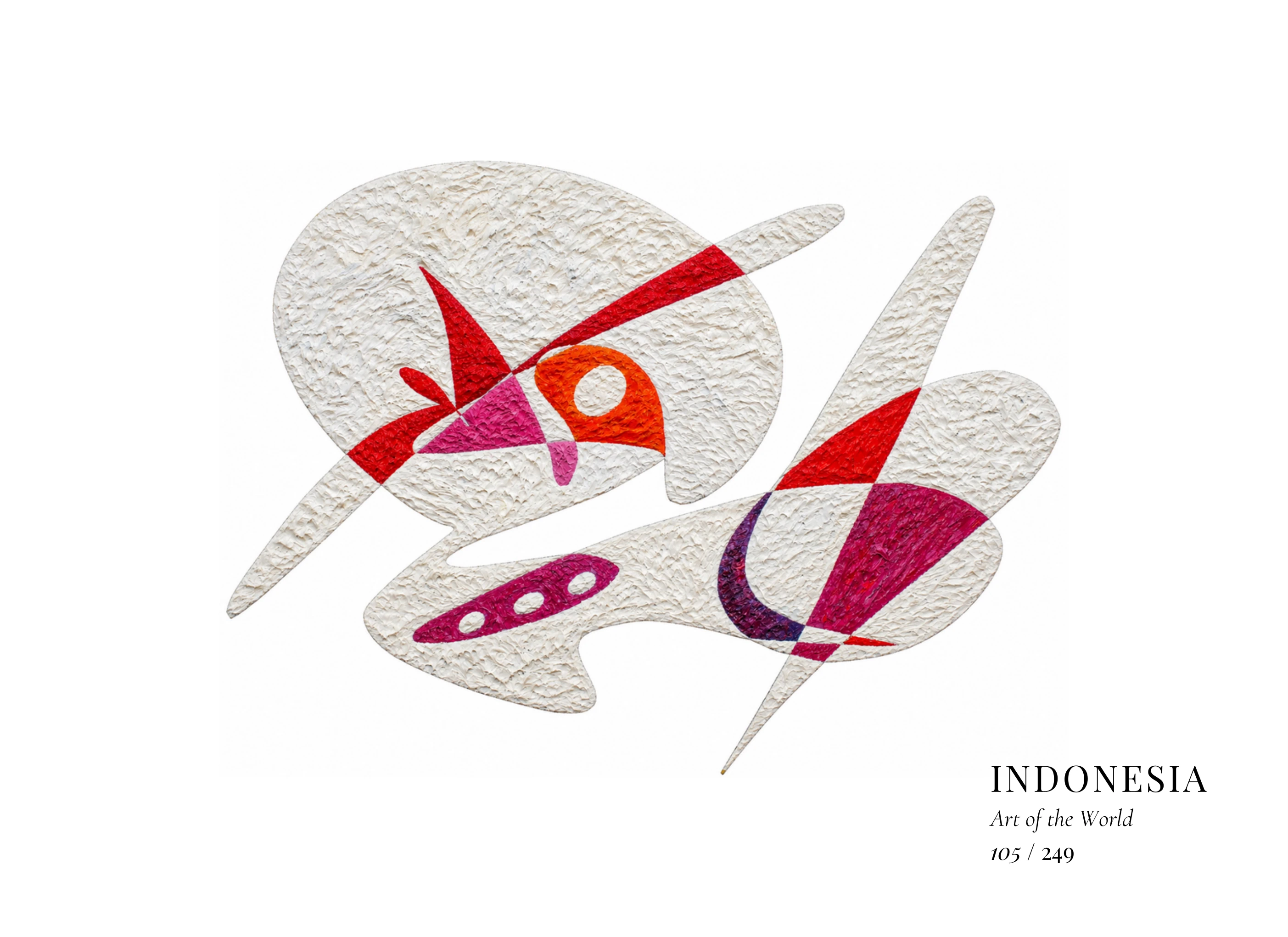 Kunstwerk über Indonesien von Gheorghe Virtosu aus der Serie Art of the World