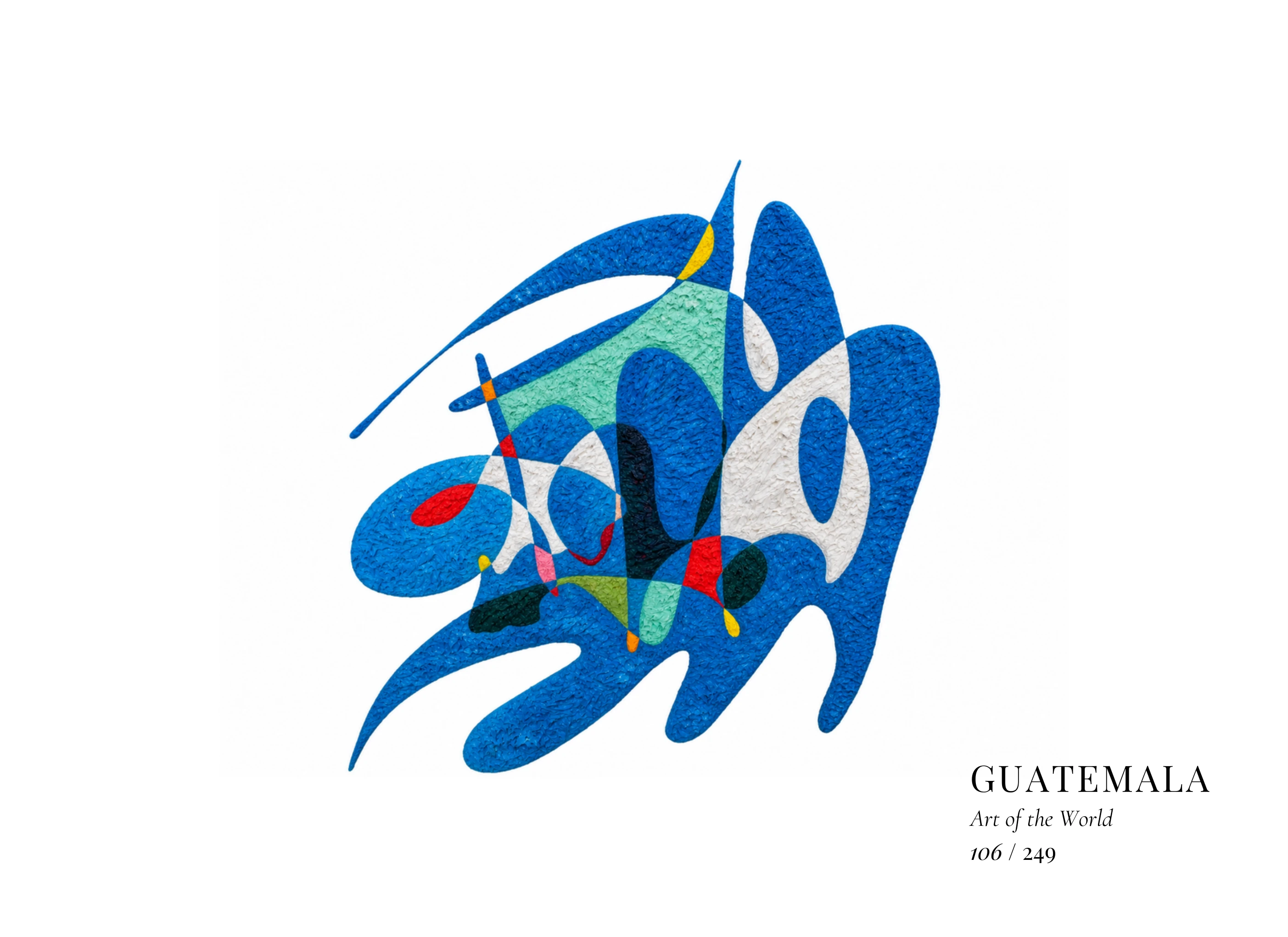 Kunstwerk über Guatemala von Gheorghe Virtosu aus der Serie Art of the World