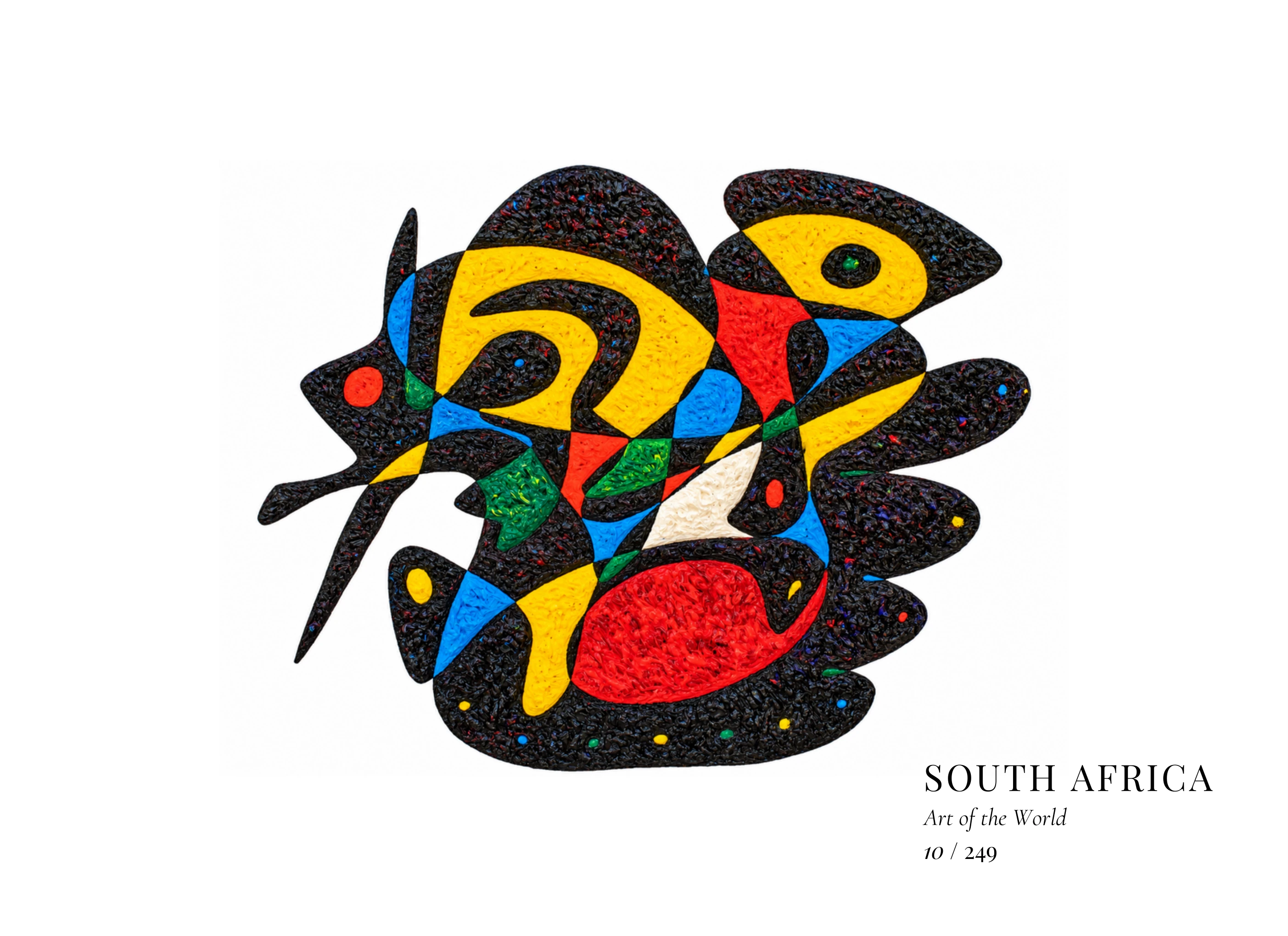 Kunstwerk über Südafrika von Gheorghe Virtosu aus der Serie Art of the World