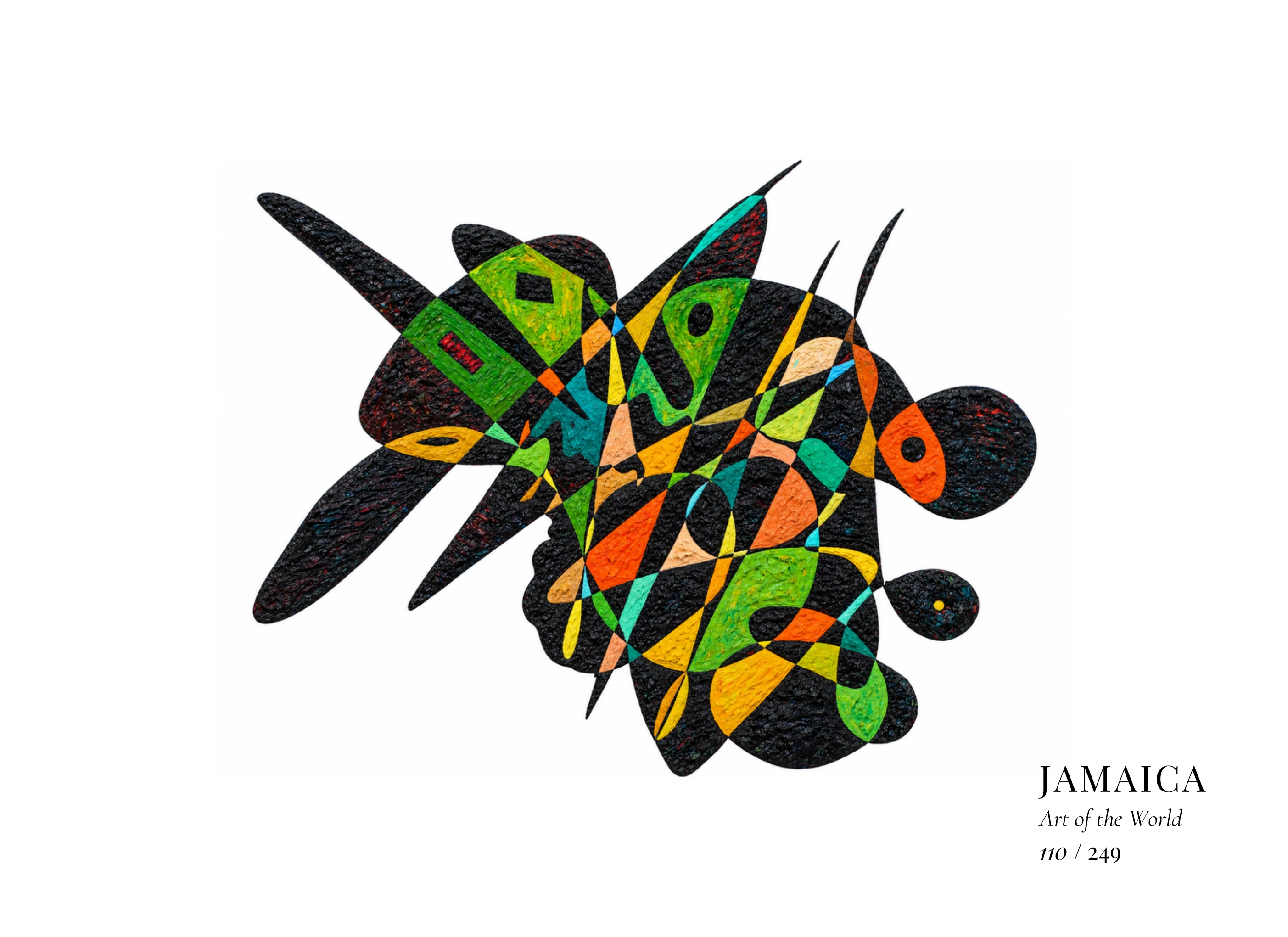 Kunstwerk über Jamaika von Gheorghe Virtosu aus der Serie Art of the World