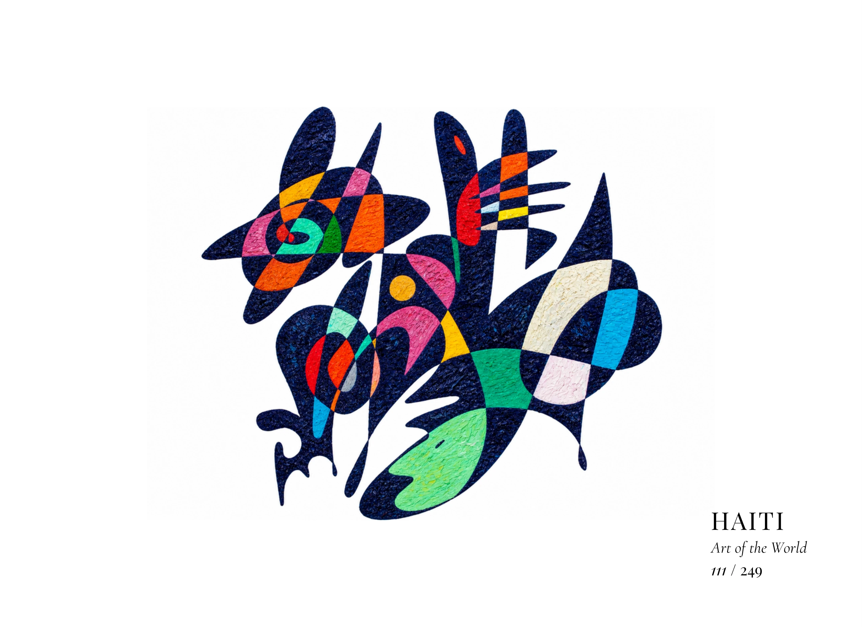 Kunstwerk über Haiti von Gheorghe Virtosu aus der Serie Art of the World