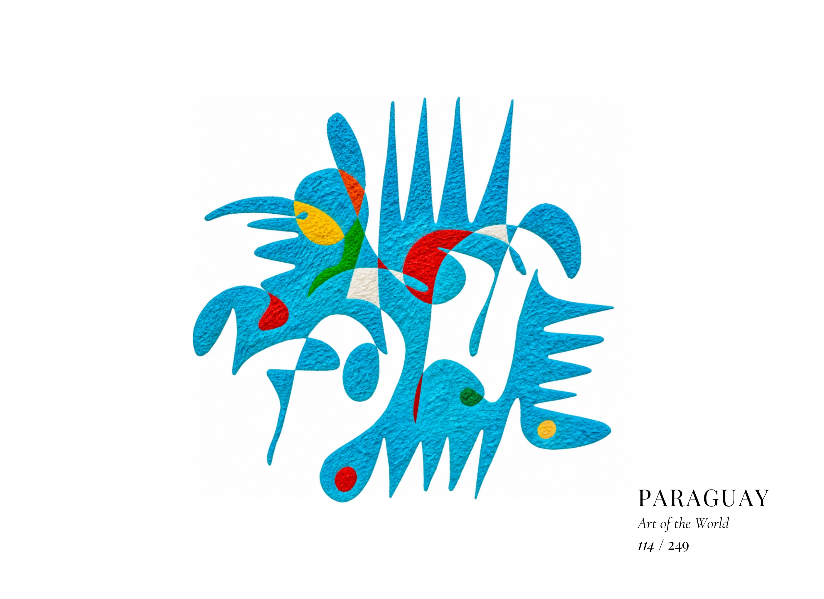 Kunstwerk über Paraguay von Gheorghe Virtosu aus der Serie Art of the World