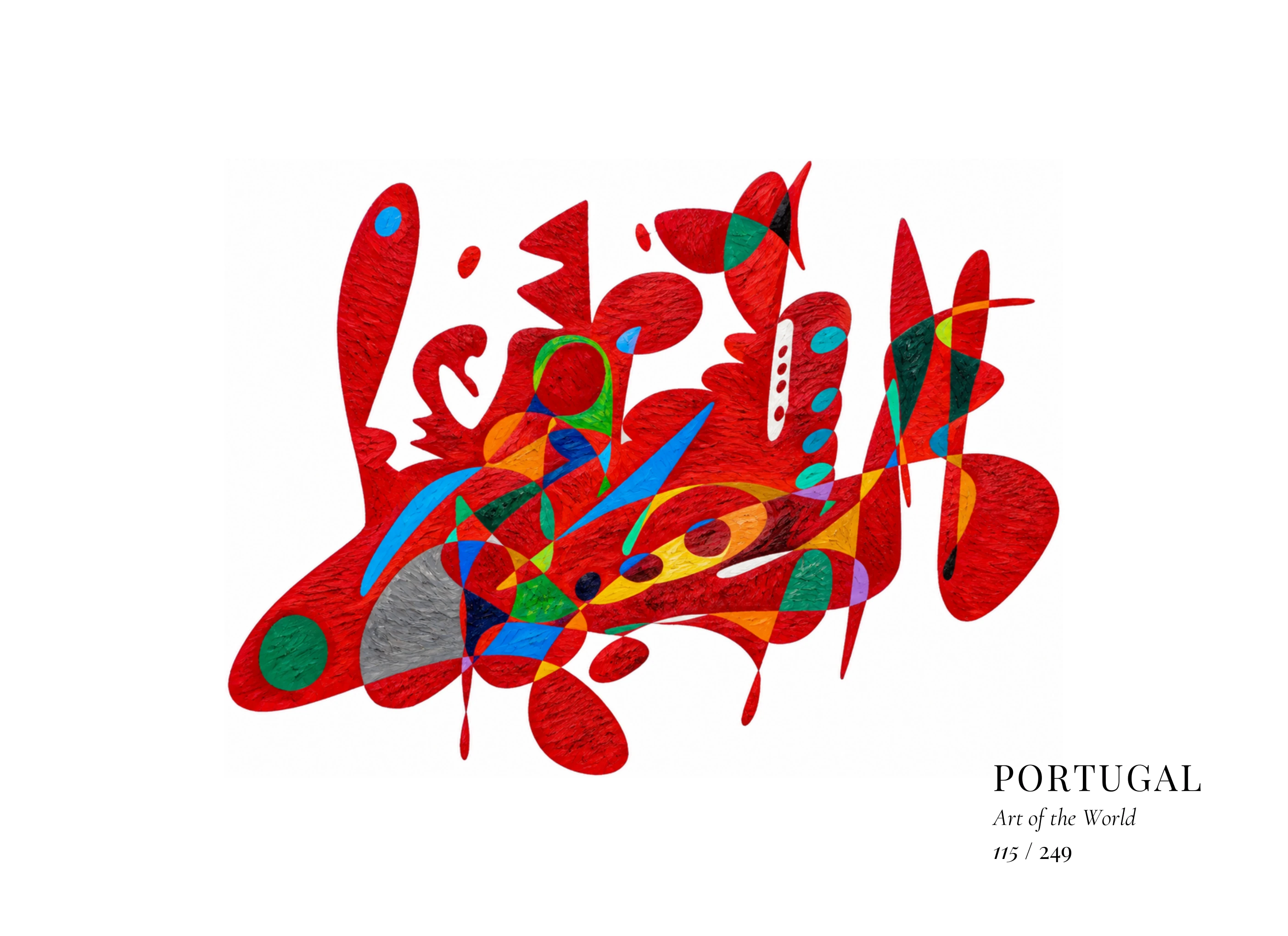 Kunstwerk über Portugal von Gheorghe Virtosu aus der Serie Art of the World