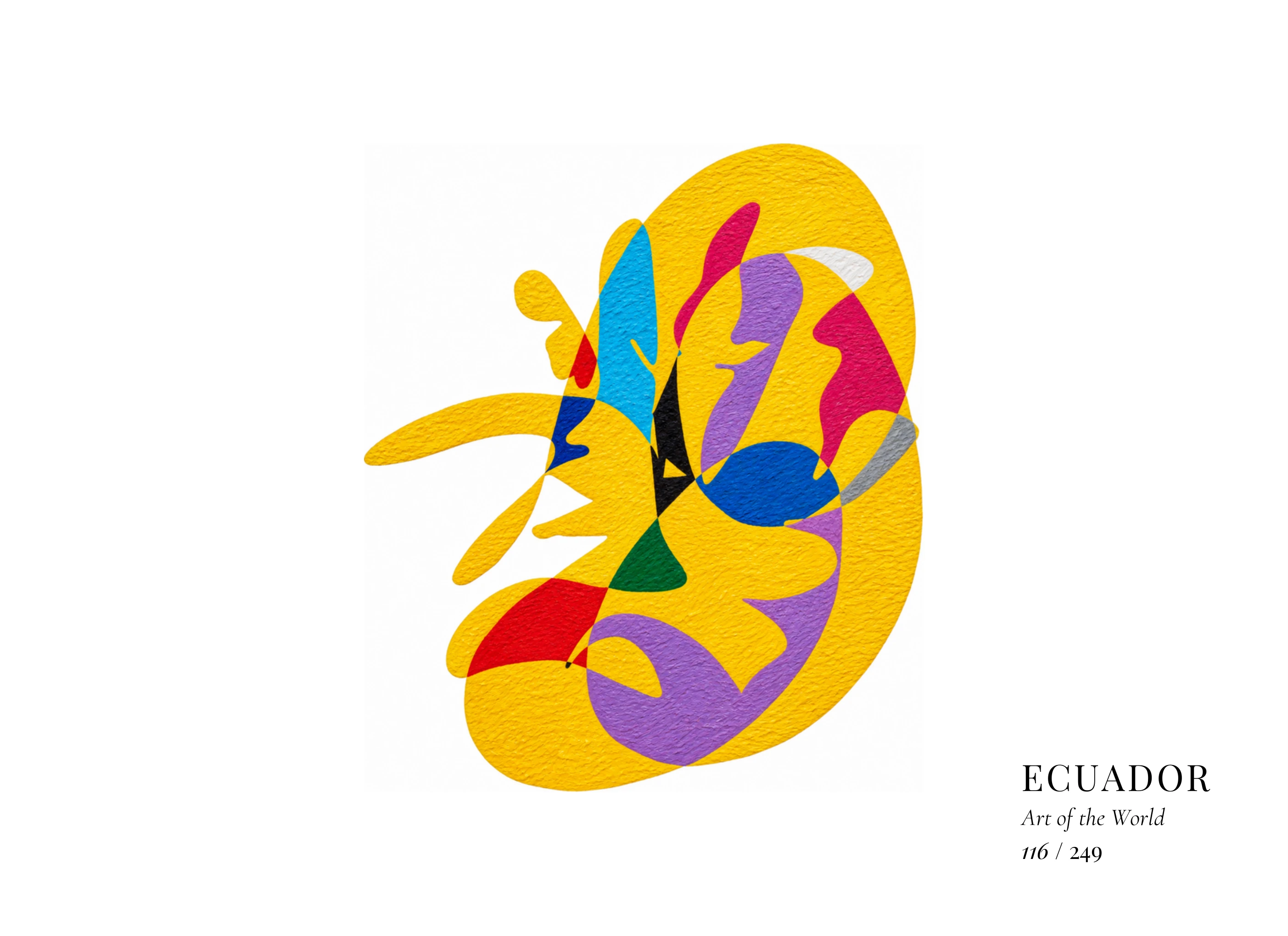 Kunstwerk über Ecuador von Gheorghe Virtosu aus der Serie Art of the World