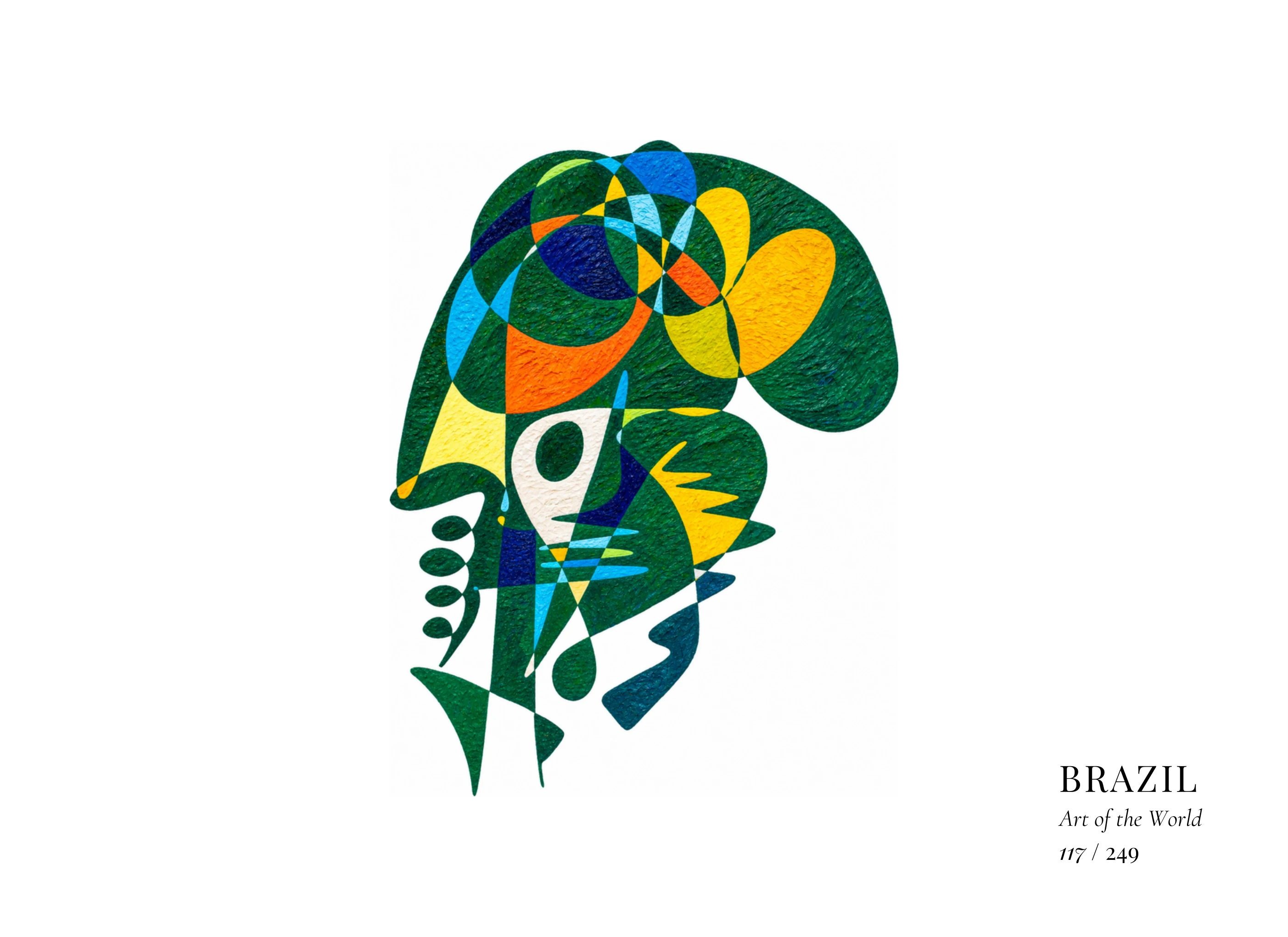 Kunstwerk über Brasilien von Gheorghe Virtosu aus der Serie Art of the World