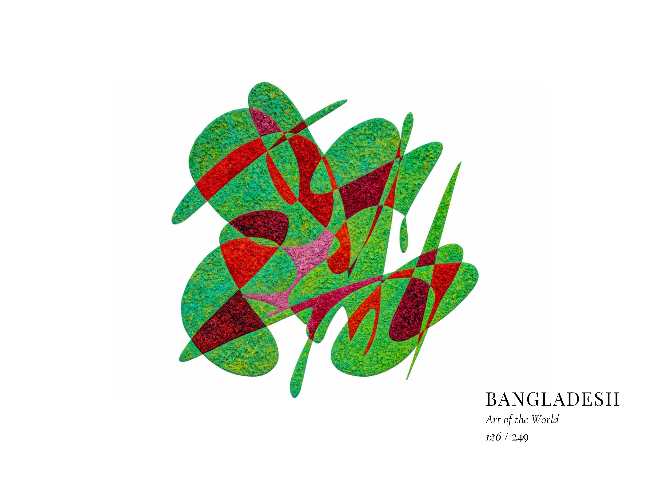 Kunstwerk über Bangladesch von Gheorghe Virtosu aus der Serie Art of the World