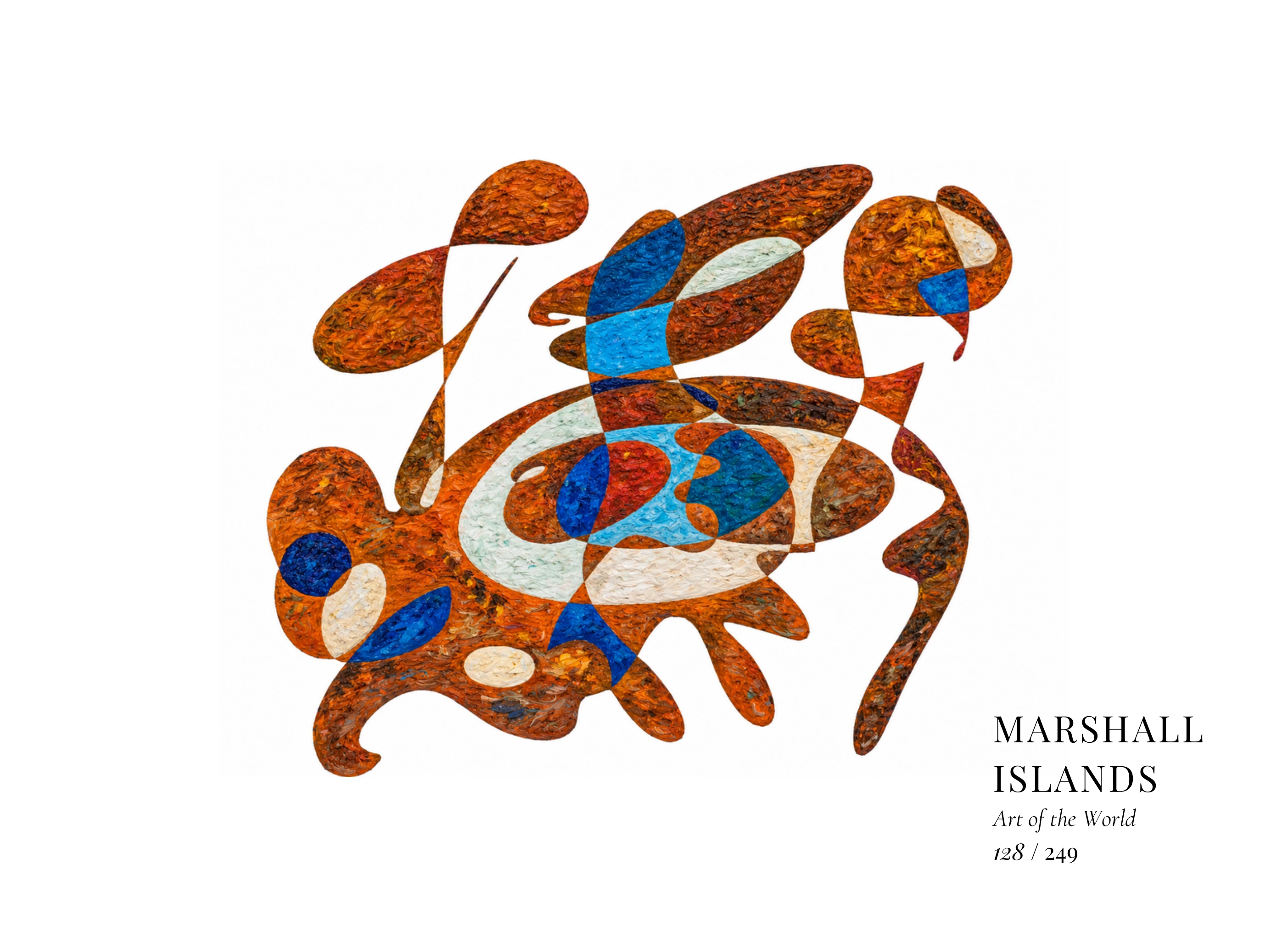 Kunstwerk über Marshallinseln von Gheorghe Virtosu aus der Serie Art of the World