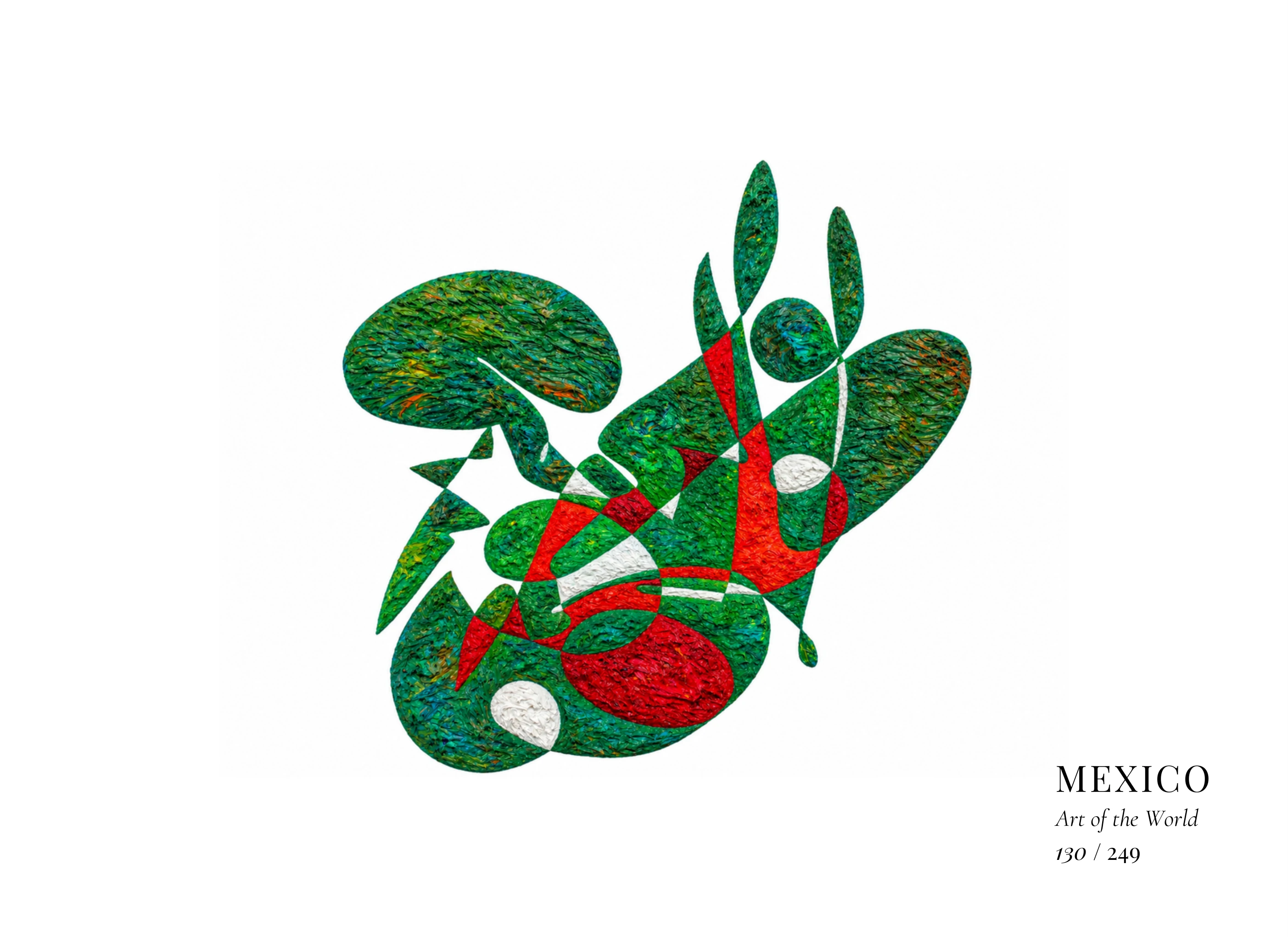 Kunstwerk über Mexiko von Gheorghe Virtosu aus der Serie Art of the World
