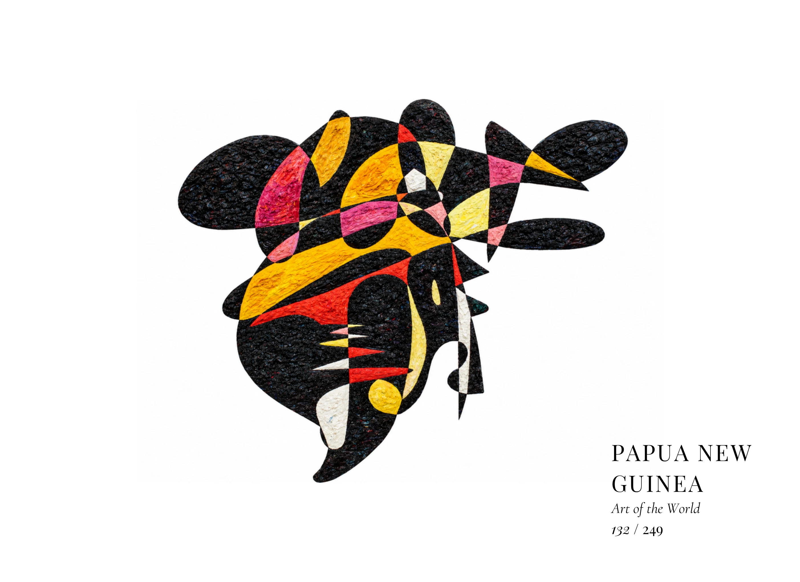 Kunstwerk über Papua-Neuguinea von Gheorghe Virtosu aus der Serie Art of the World