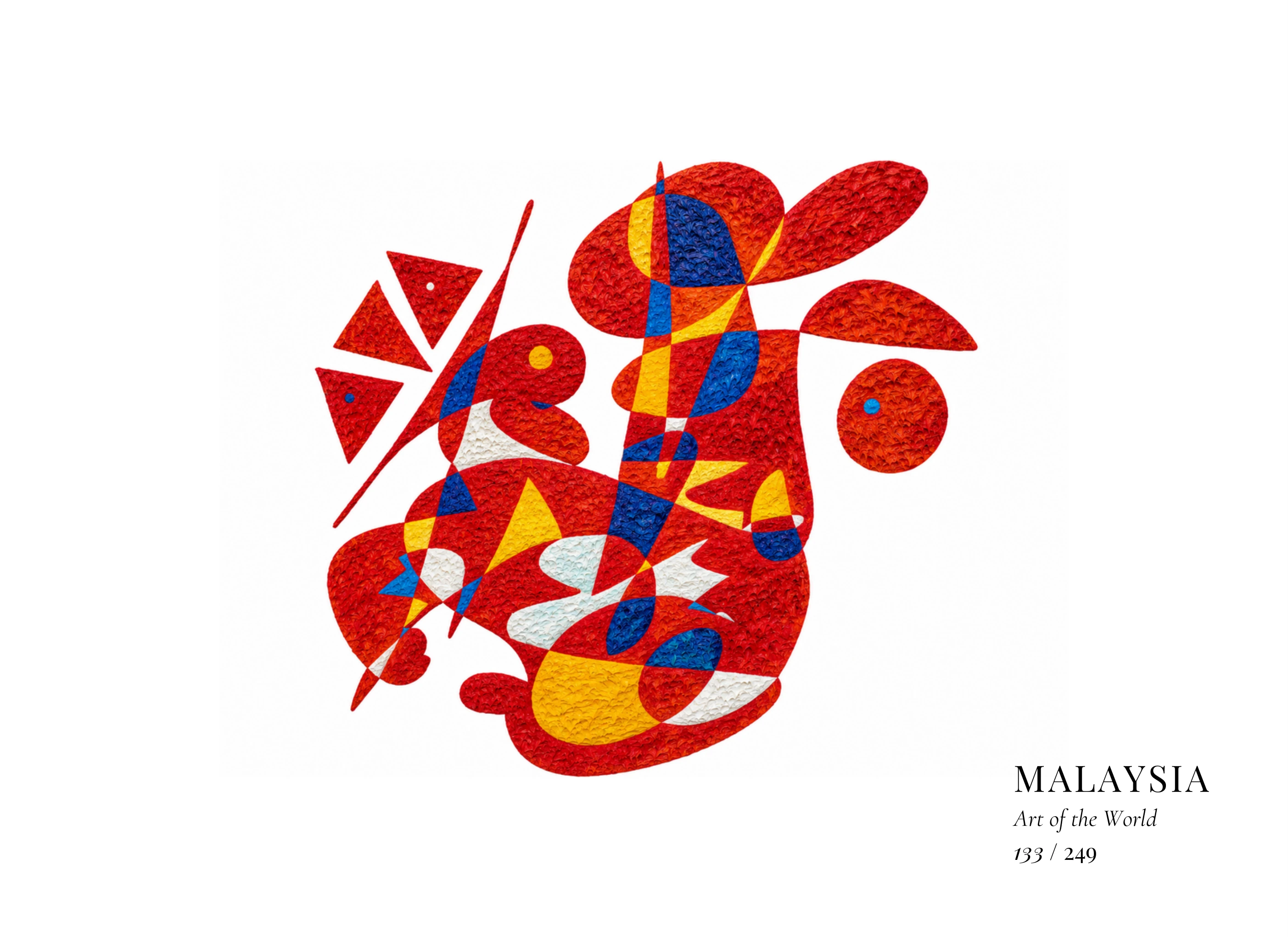 Kunstwerk über Malaysia von Gheorghe Virtosu aus der Serie Art of the World