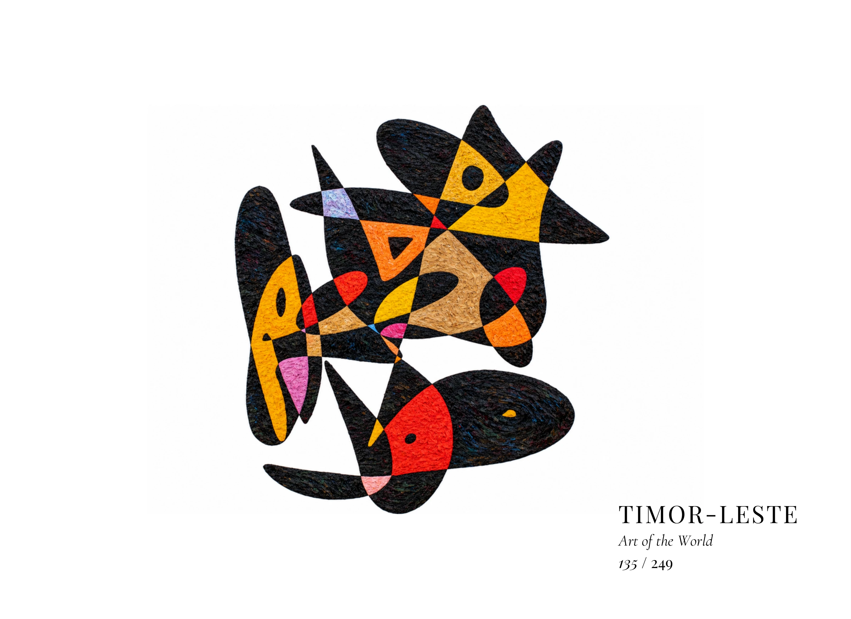 Kunstwerk über Timor-Leste von Gheorghe Virtosu aus der Serie Art of the World