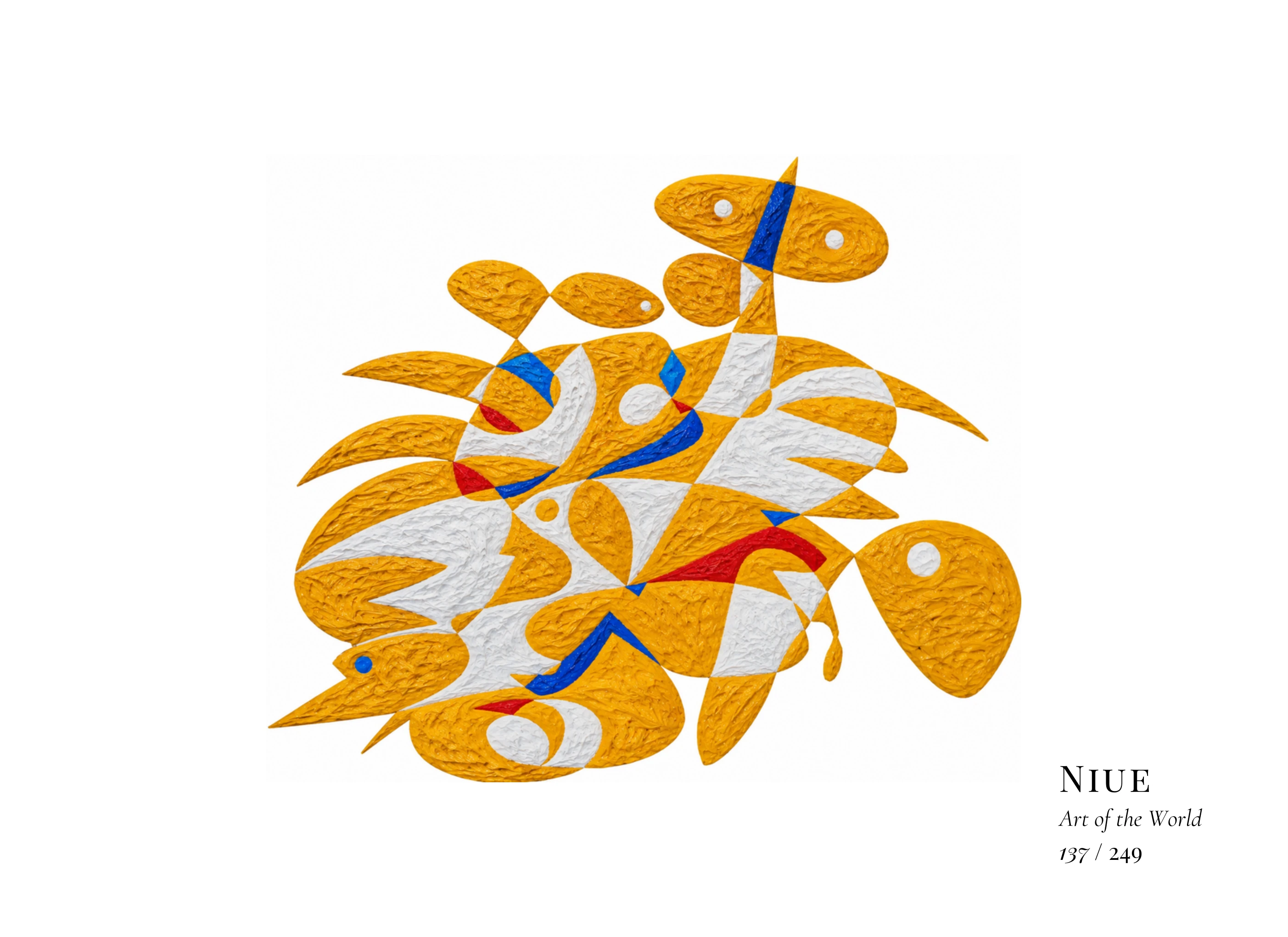 Kunstwerk über Niue von Gheorghe Virtosu aus der Serie Art of the World
