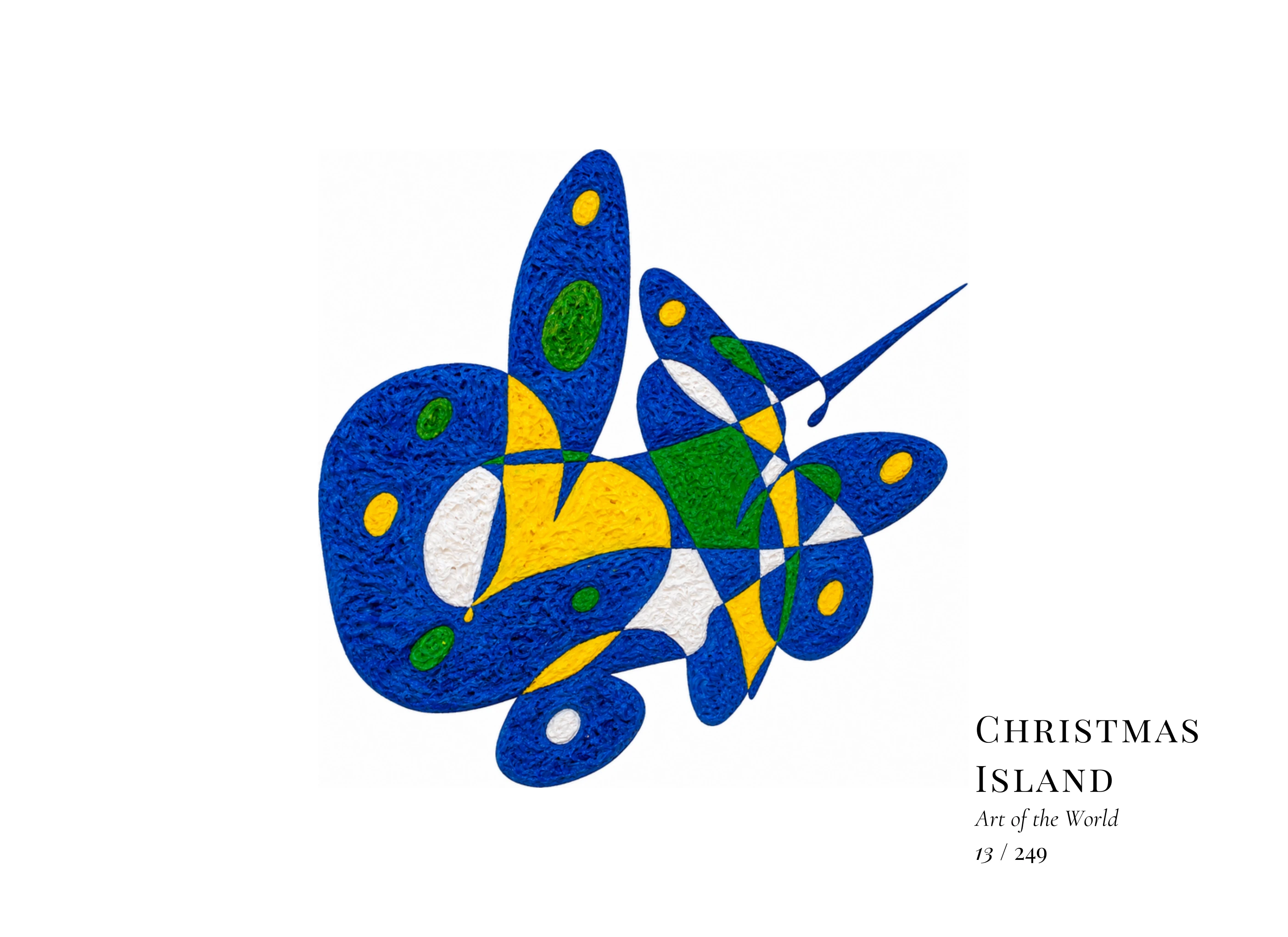 Kunstwerk über Weihnachtsinsel von Gheorghe Virtosu aus der Serie Art of the World