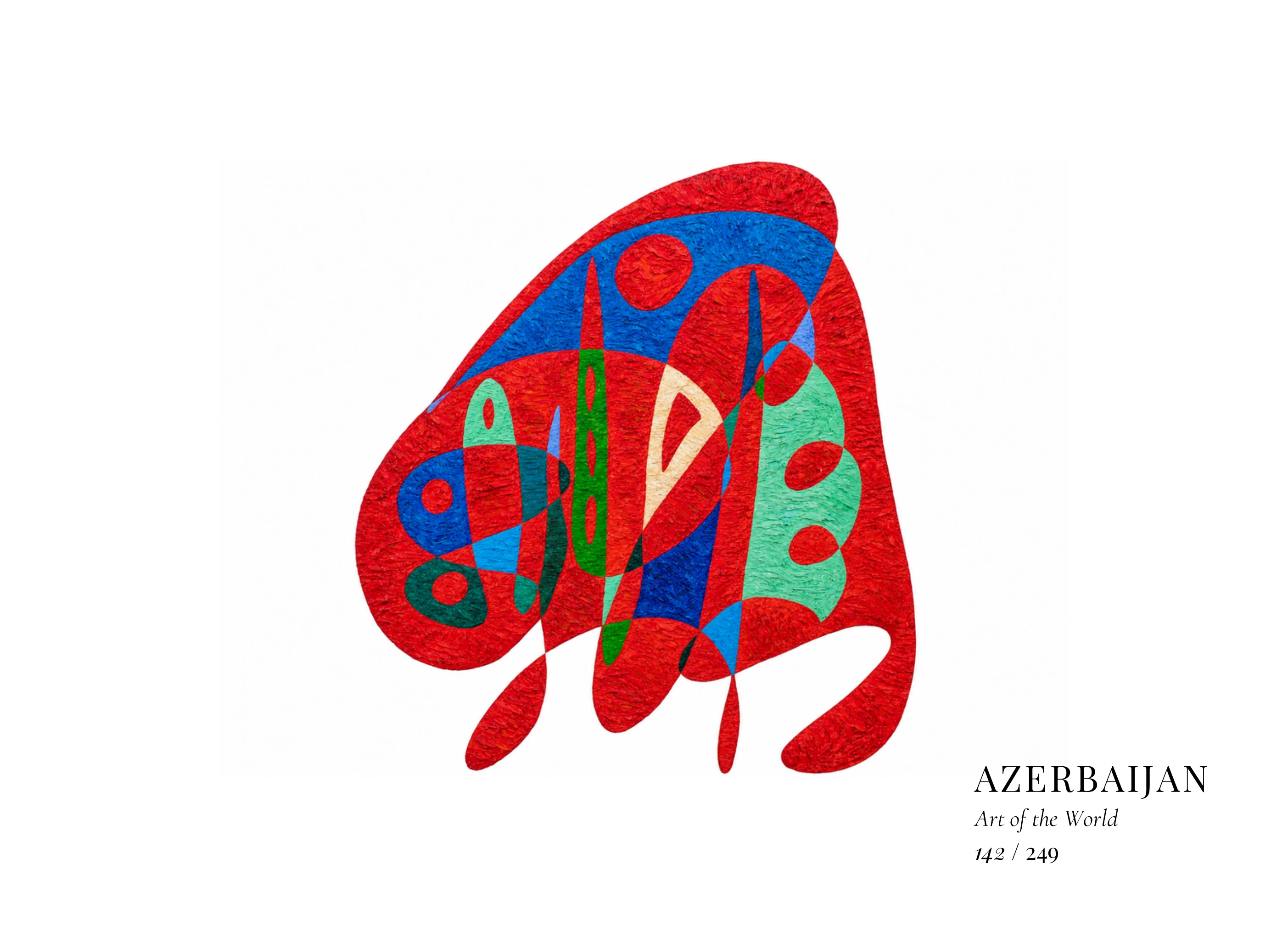 Kunstwerk über Aserbaidschan von Gheorghe Virtosu aus der Serie Art of the World