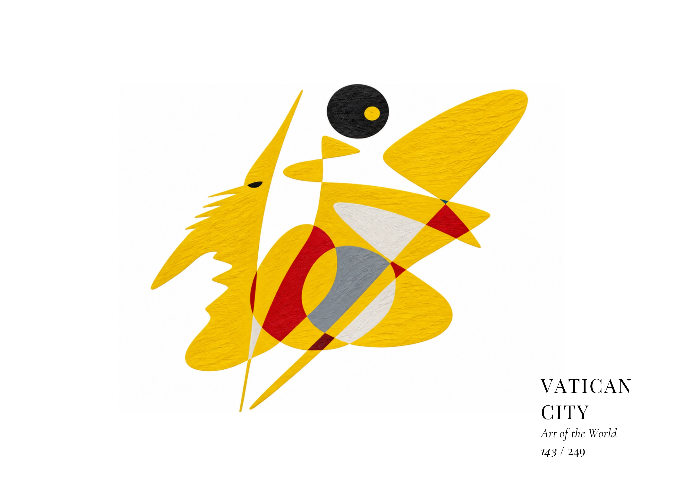 Kunstwerk über Vatikanstadt von Gheorghe Virtosu aus der Serie Art of the World