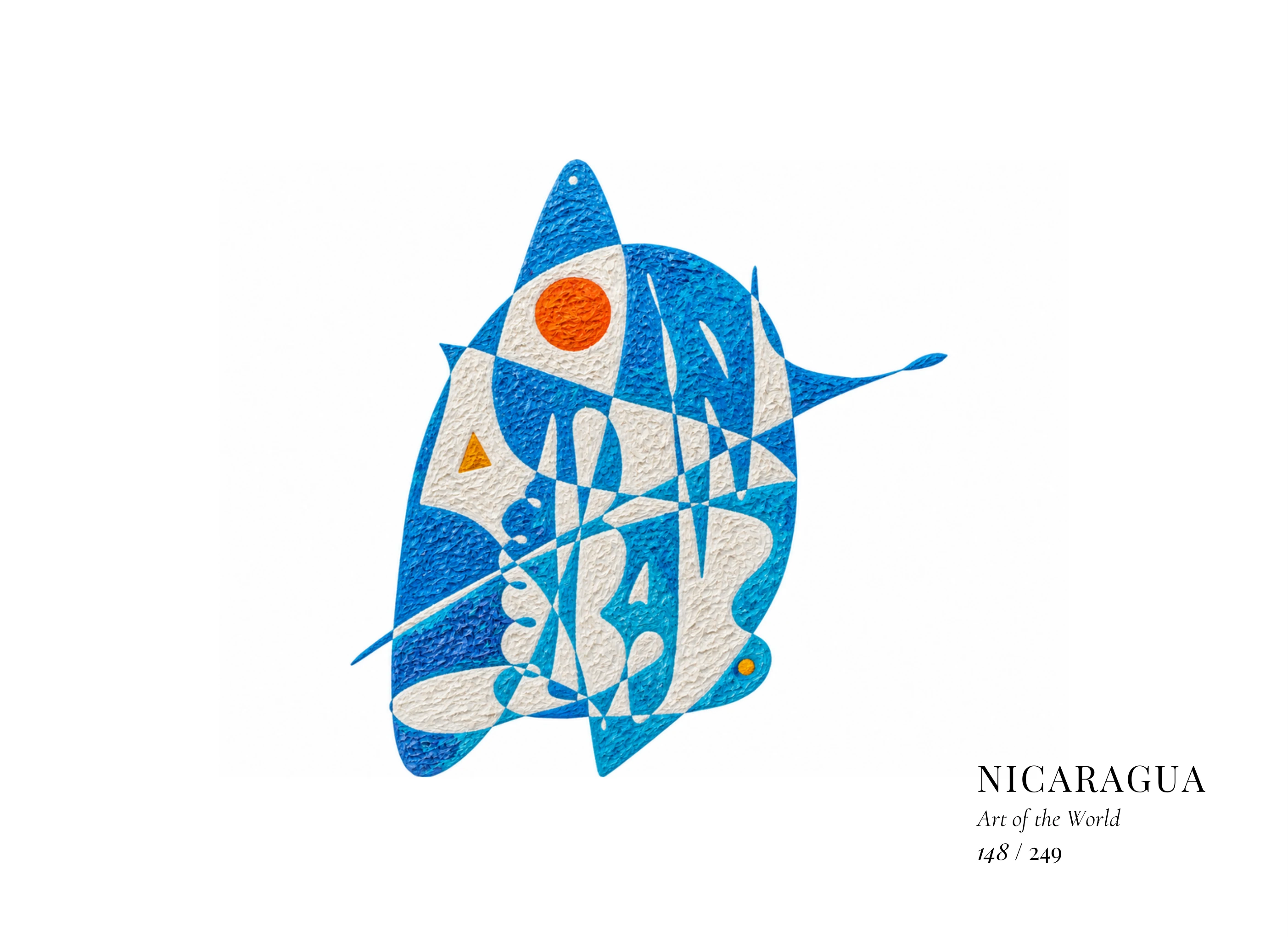 Kunstwerk über Nicaragua von Gheorghe Virtosu aus der Serie Art of the World