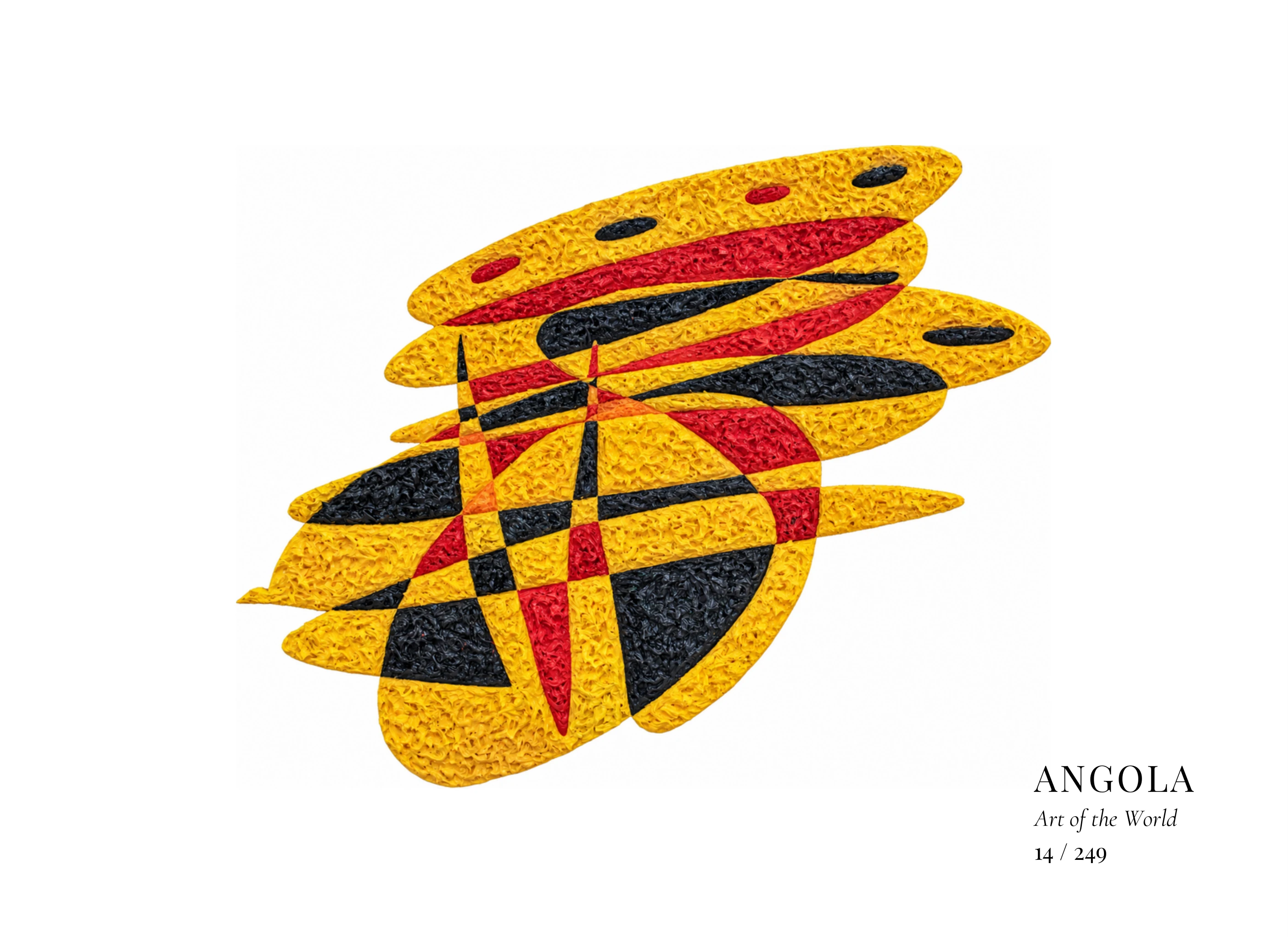 Kunstwerk über Angola von Gheorghe Virtosu aus der Serie Art of the World