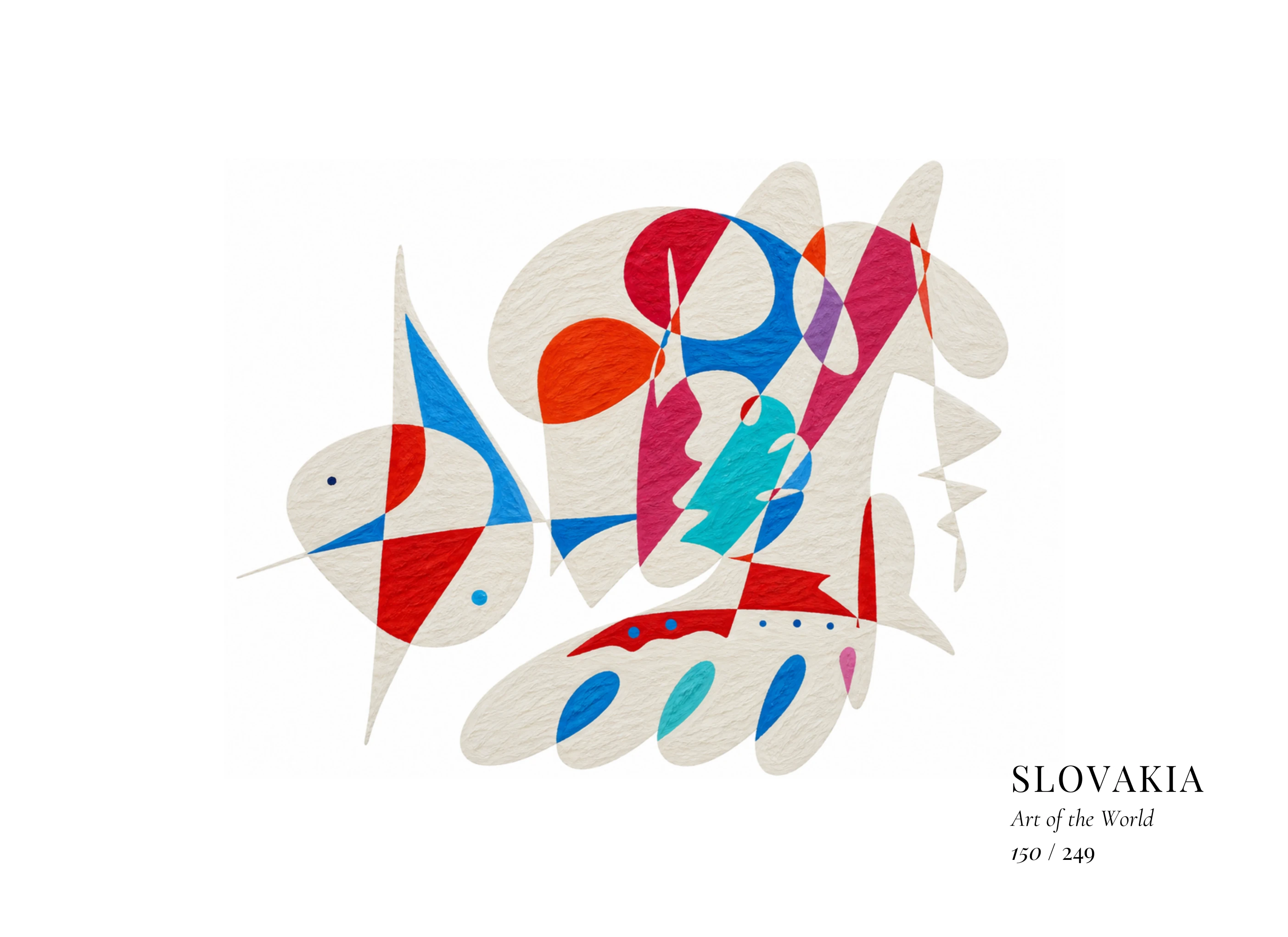 Kunstwerk über Slowakei von Gheorghe Virtosu aus der Serie Art of the World
