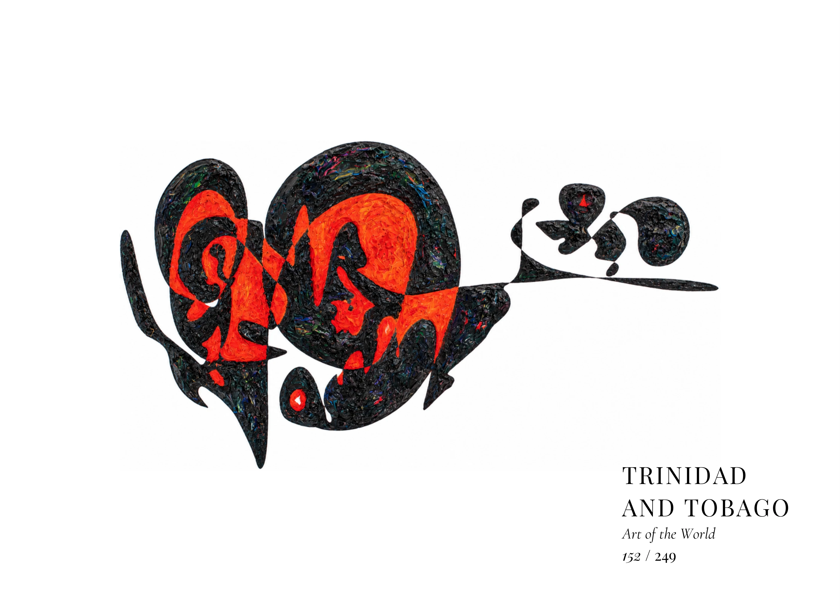 Kunstwerk über Trinidad und Tobago von Gheorghe Virtosu aus der Serie Art of the World