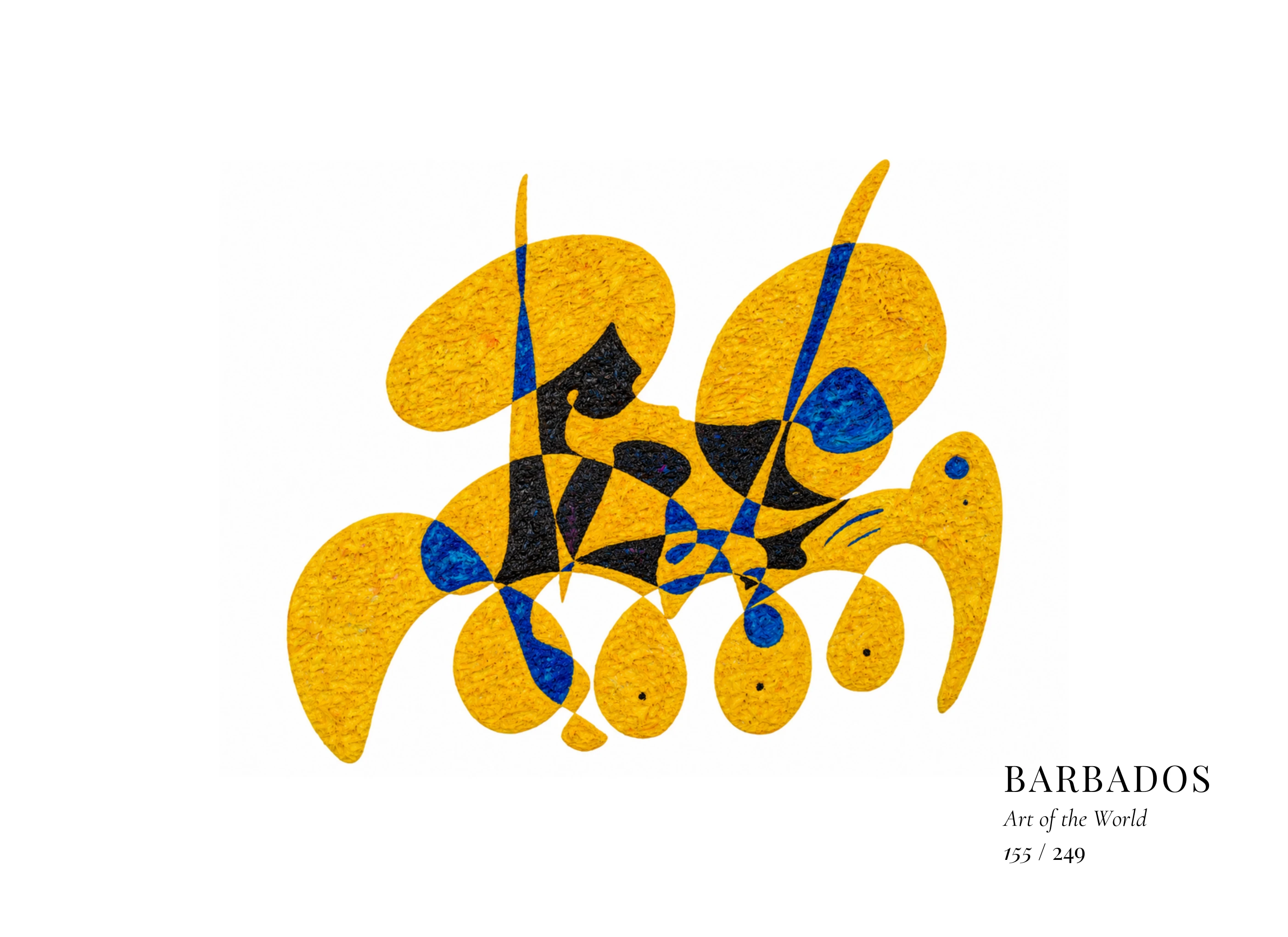Kunstwerk über Barbados von Gheorghe Virtosu aus der Serie Art of the World