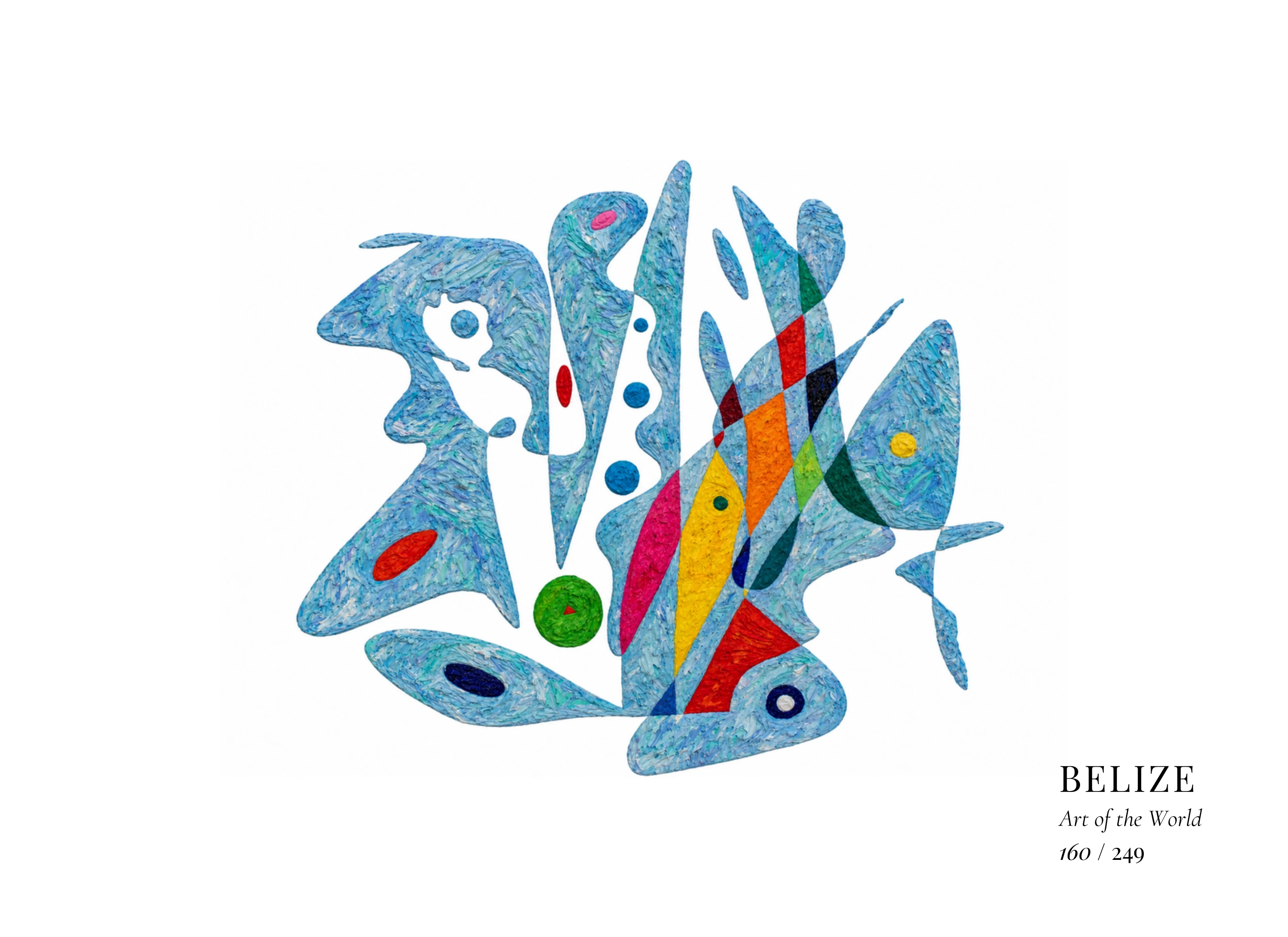 Kunstwerk über Belize von Gheorghe Virtosu aus der Serie Art of the World