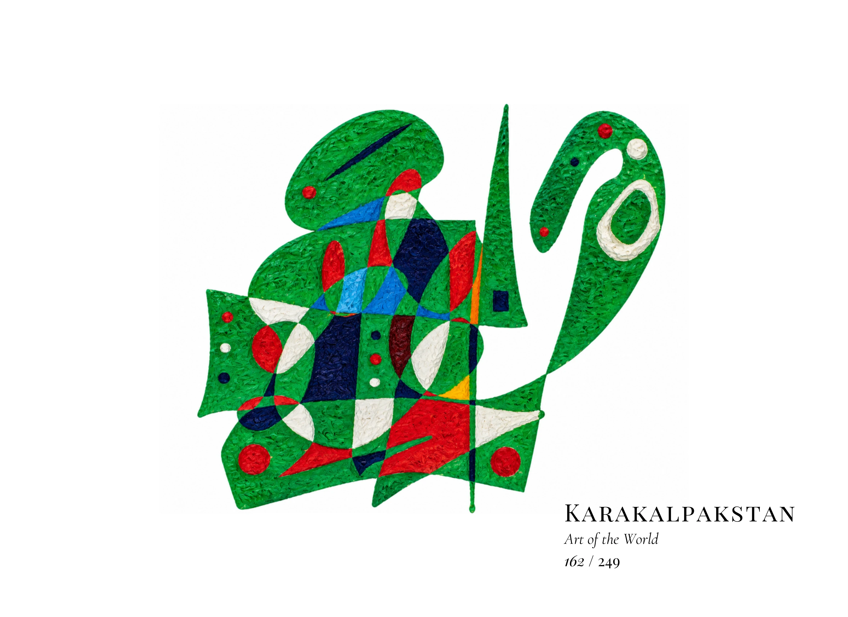 Kunstwerk über Karakalpakstan von Gheorghe Virtosu aus der Serie Art of the World