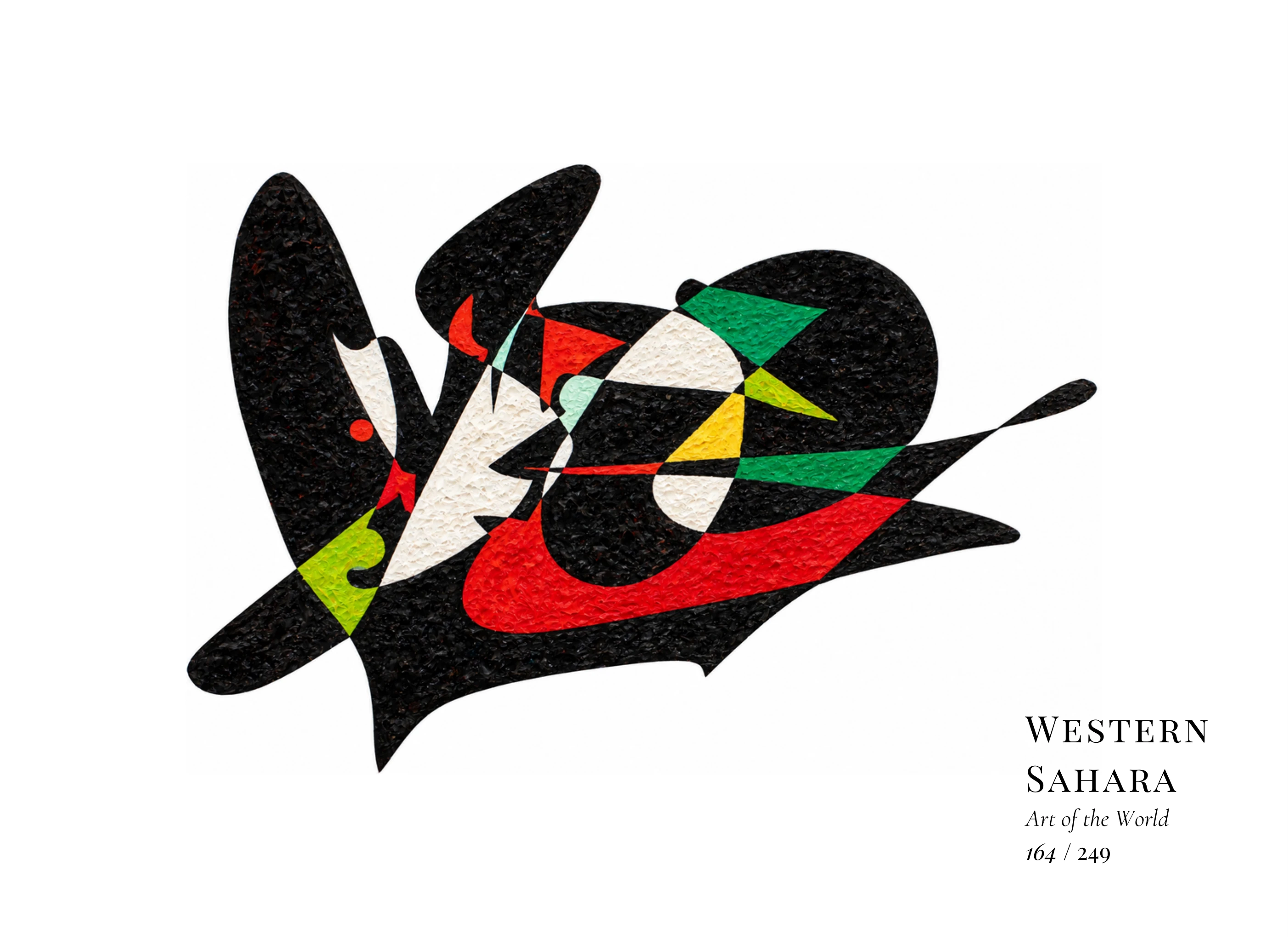 Kunstwerk über Westsahara von Gheorghe Virtosu aus der Serie Art of the World