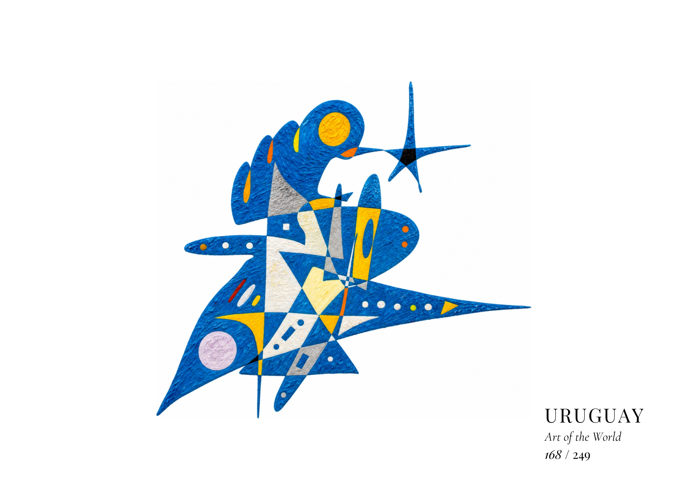 Kunstwerk über Uruguay von Gheorghe Virtosu aus der Serie Art of the World