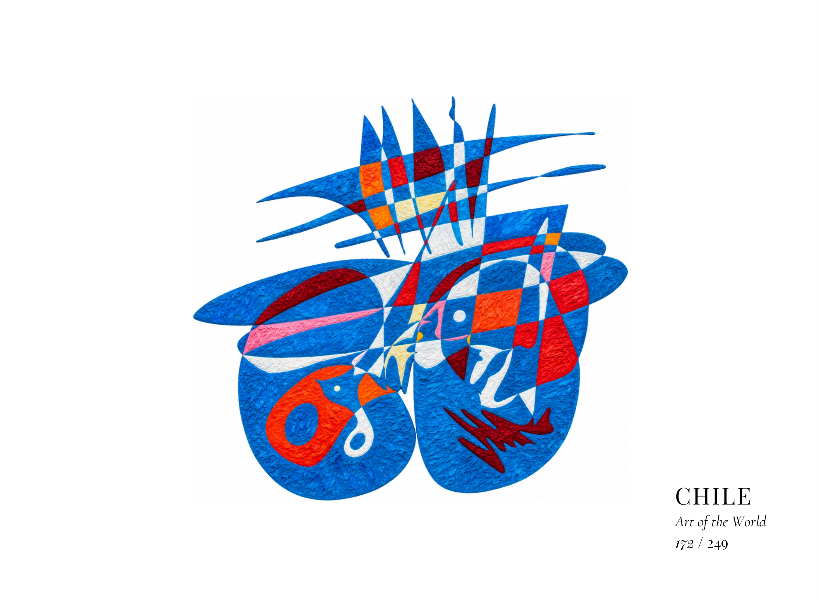 Kunstwerk über Chile von Gheorghe Virtosu aus der Serie Art of the World