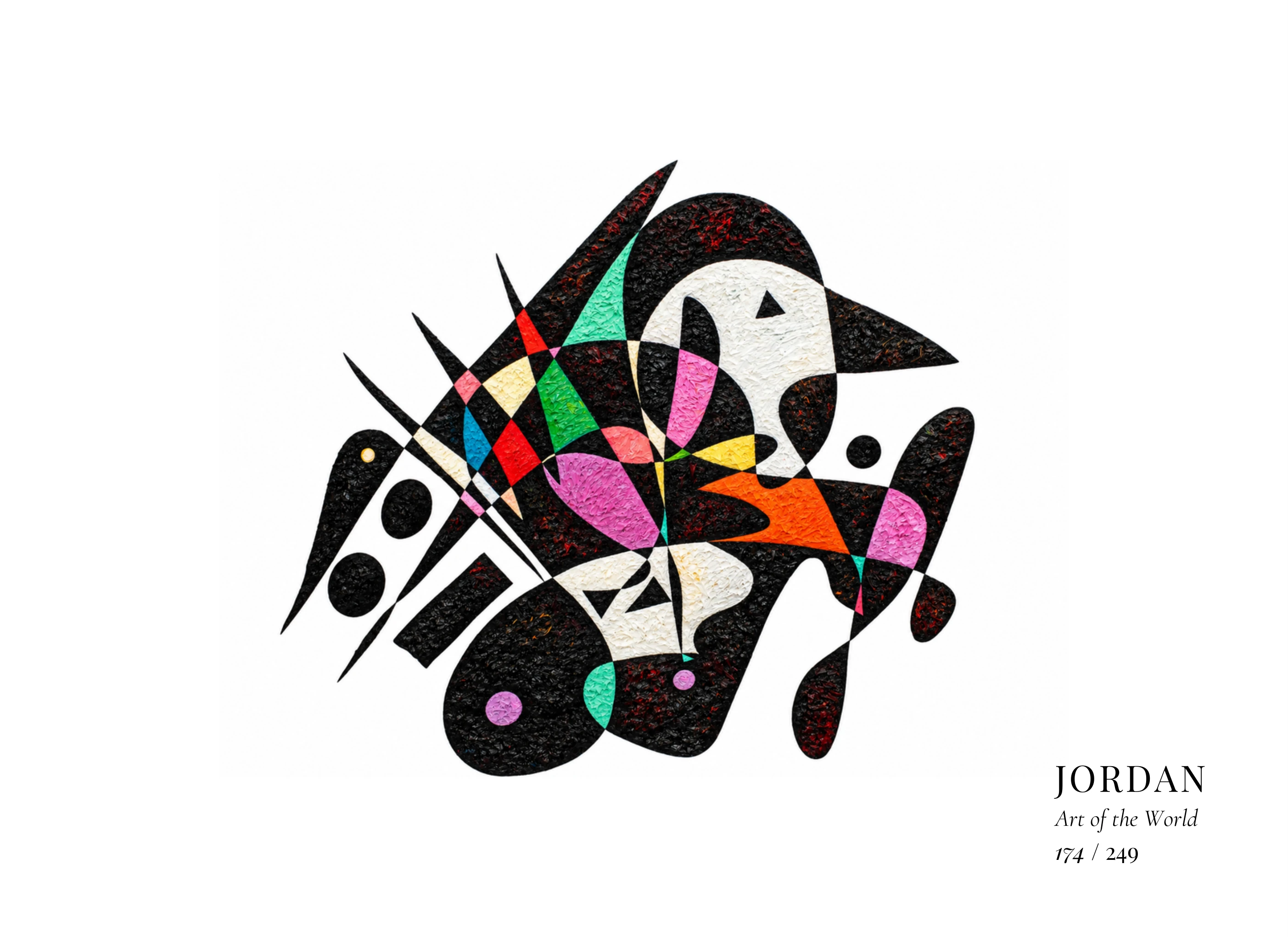 Kunstwerk über Jordanien von Gheorghe Virtosu aus der Serie Art of the World