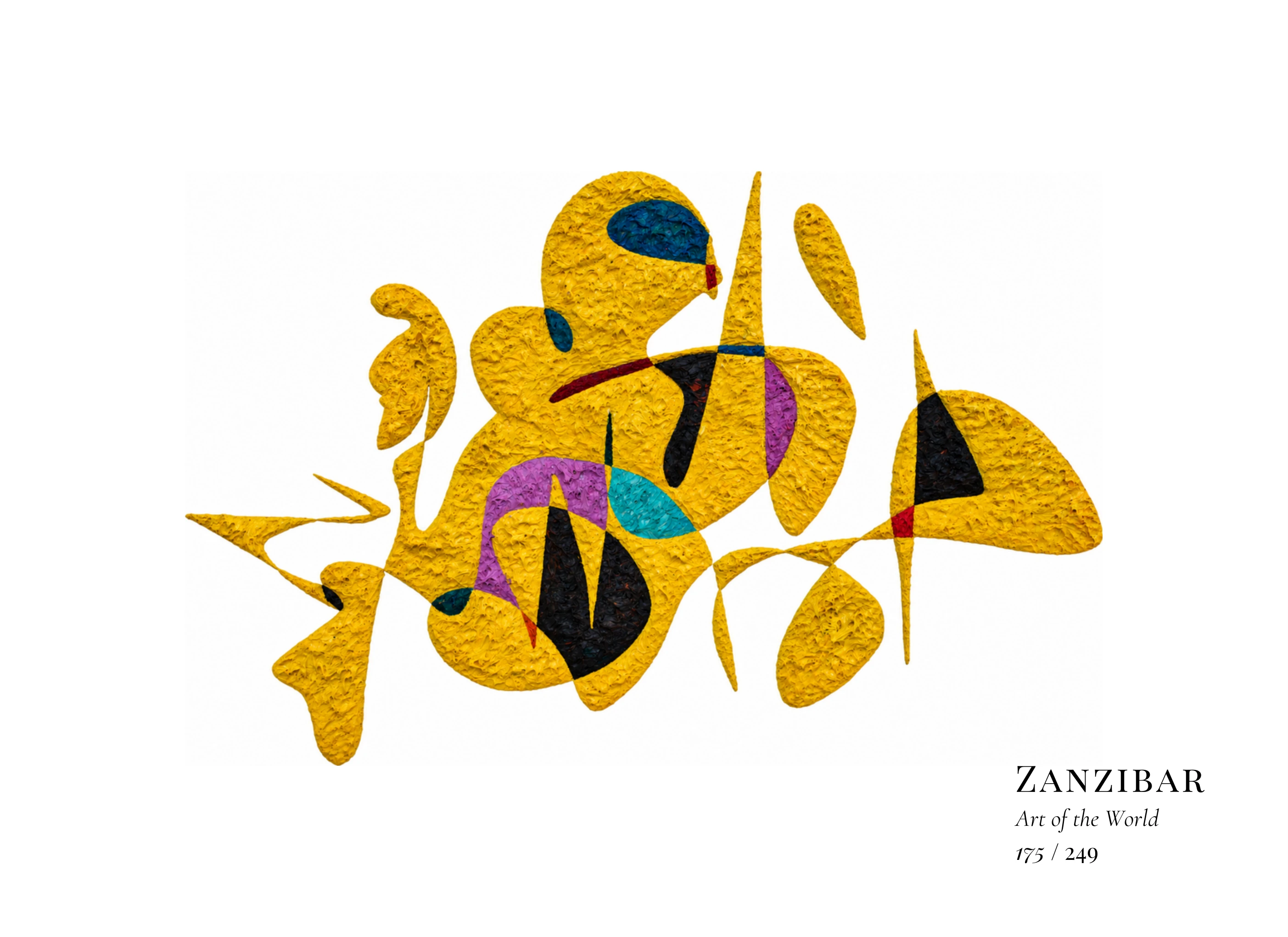 Kunstwerk über Sansibar von Gheorghe Virtosu aus der Serie Art of the World
