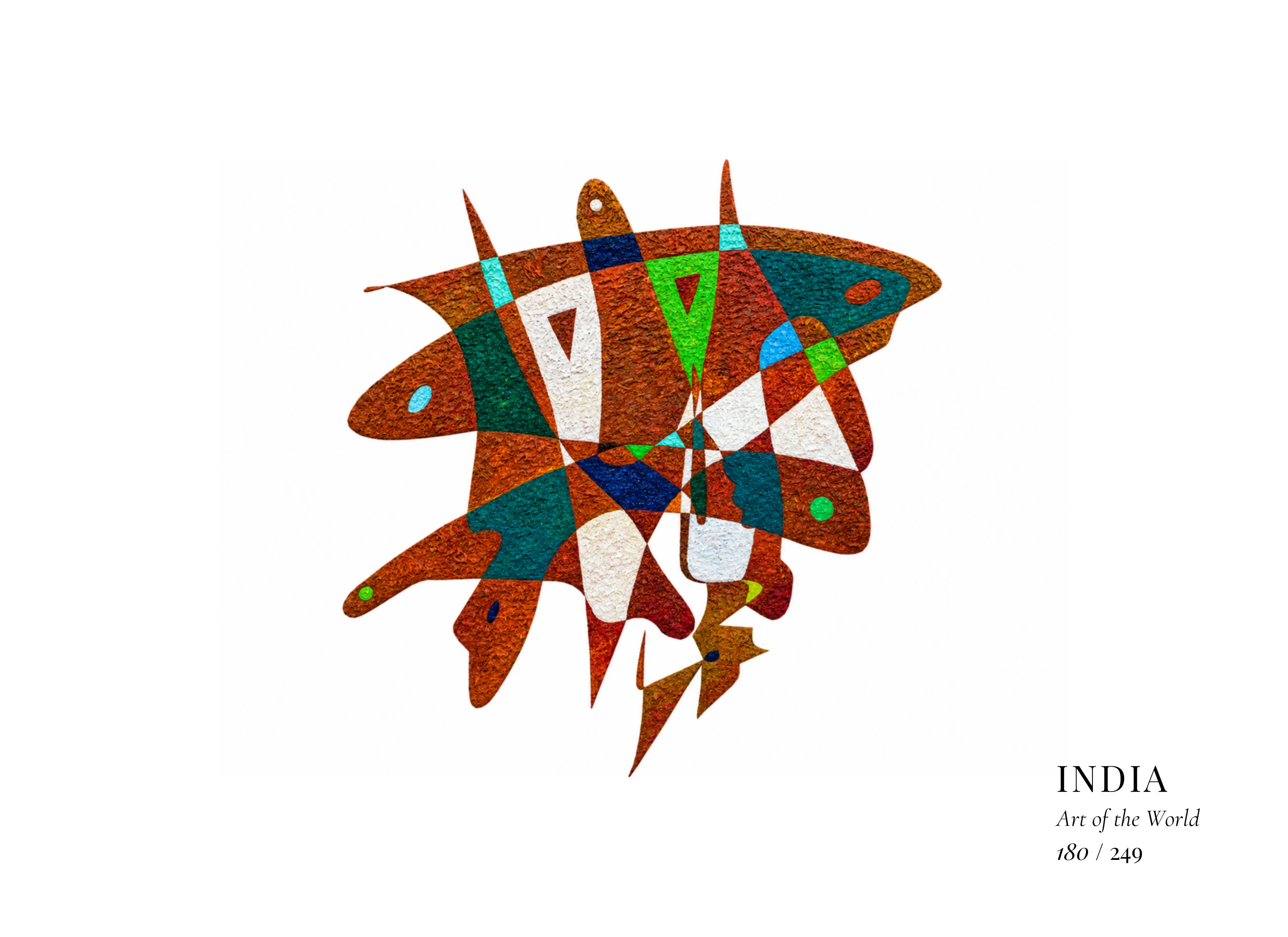 Kunstwerk über Indien von Gheorghe Virtosu aus der Serie Art of the World