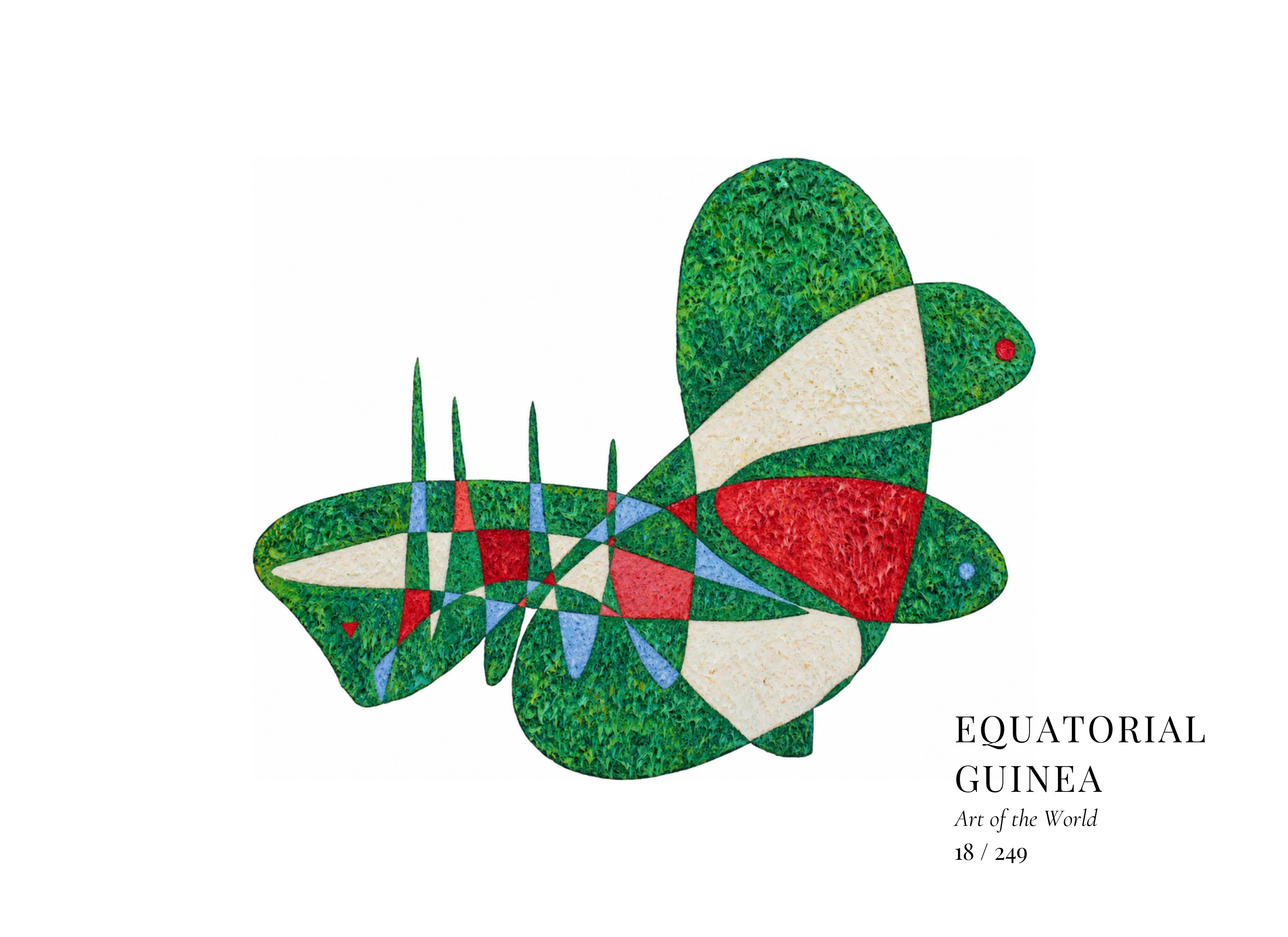 Kunstwerk über Äquatorialguinea von Gheorghe Virtosu aus der Serie Art of the World