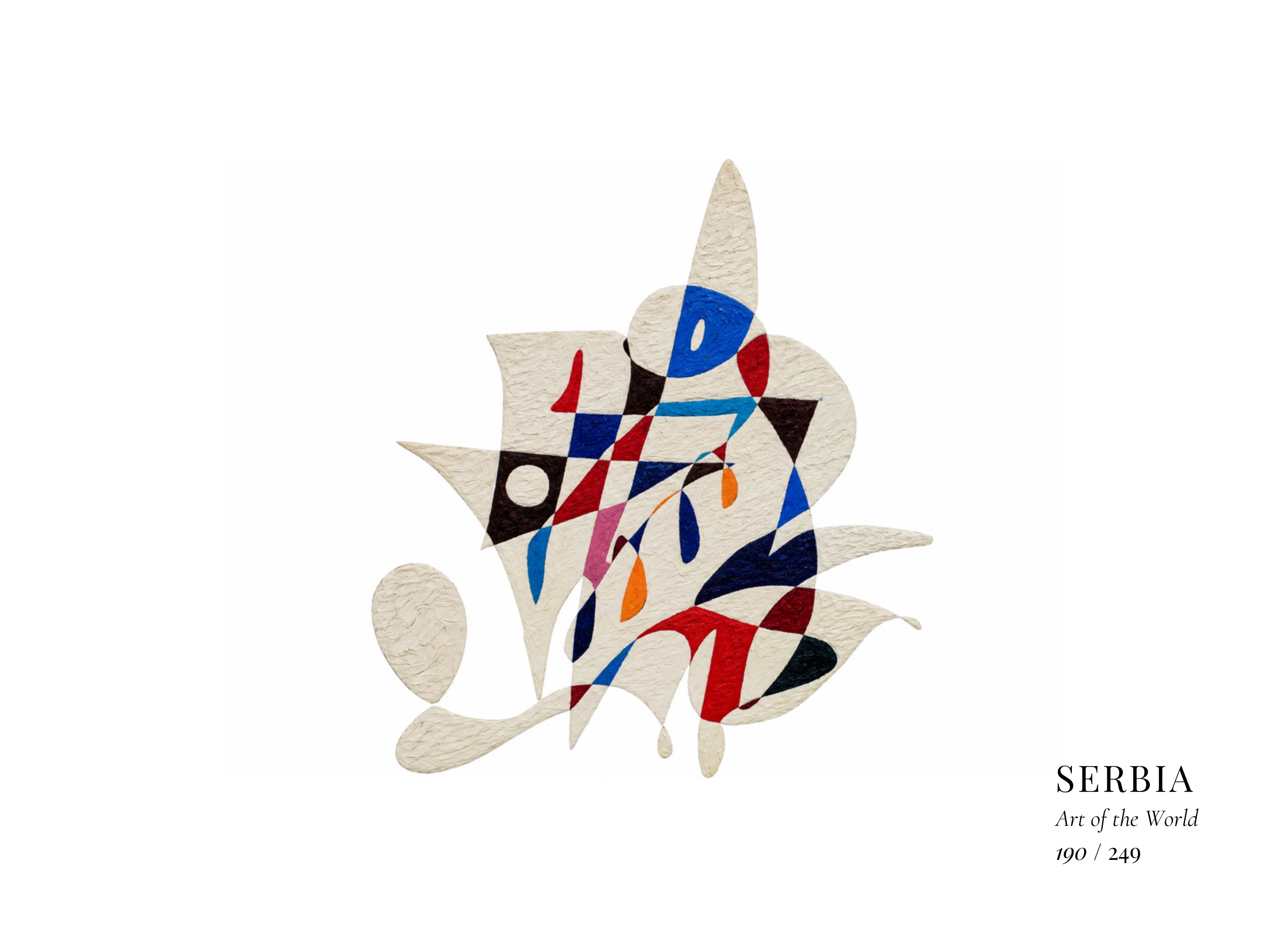 Kunstwerk über Serbien von Gheorghe Virtosu aus der Serie Art of the World