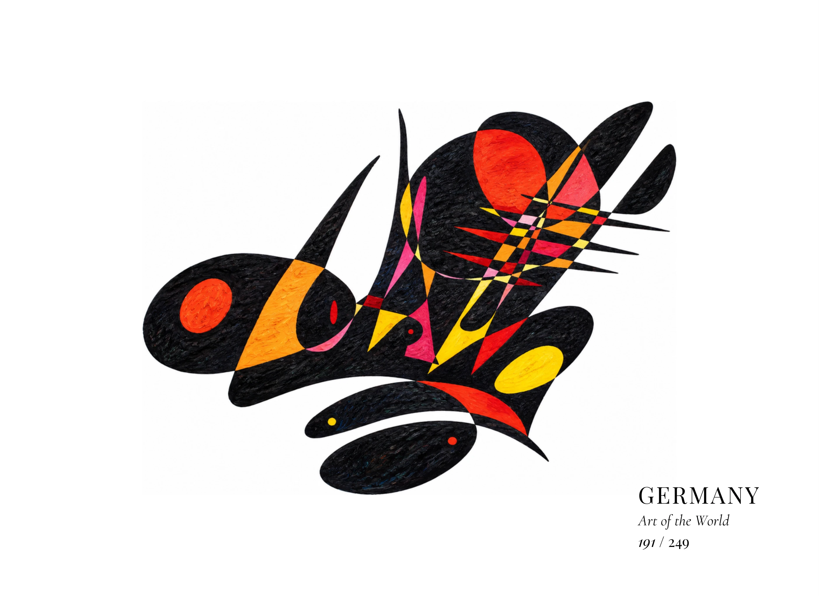 Kunstwerk über Deutschland von Gheorghe Virtosu aus der Serie Art of the World