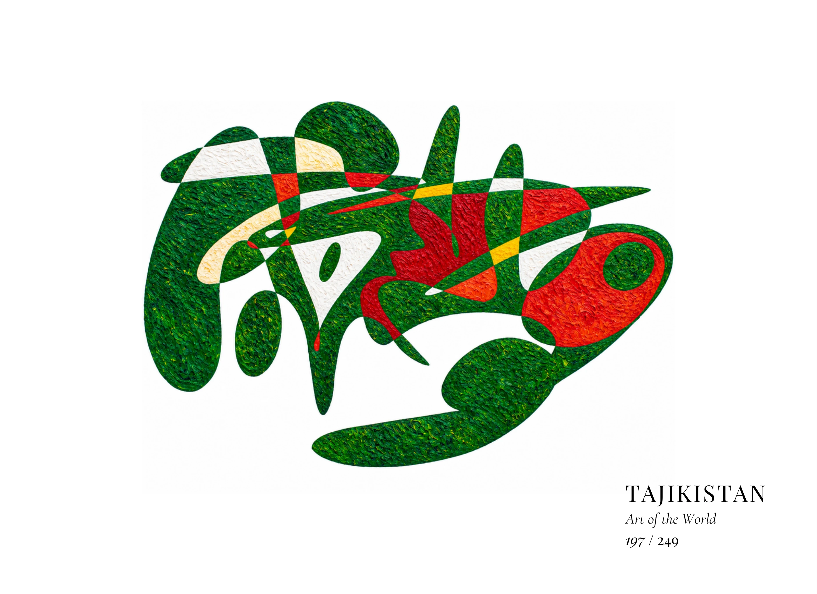Kunstwerk über Tadschikistan von Gheorghe Virtosu aus der Serie Art of the World