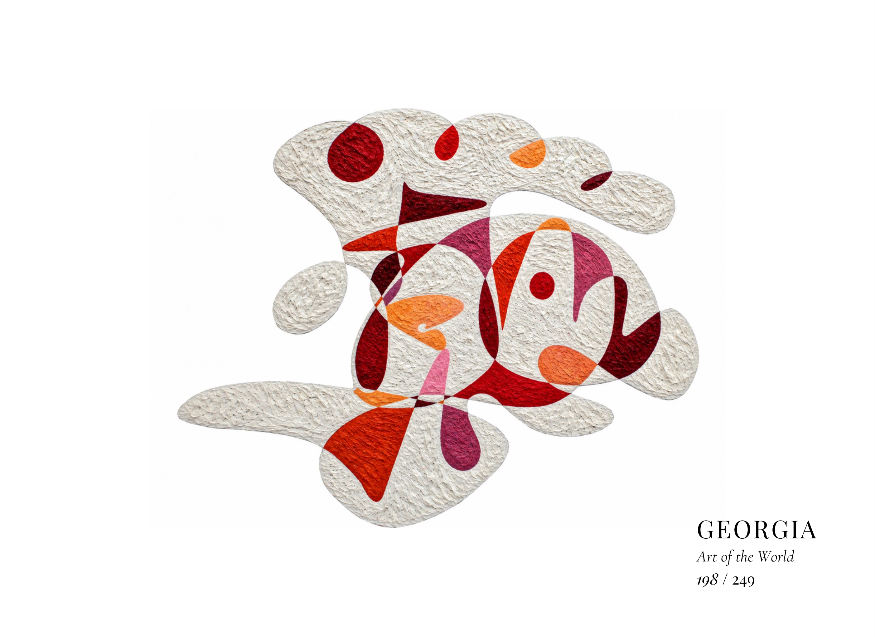 Kunstwerk über Georgien von Gheorghe Virtosu aus der Serie Art of the World