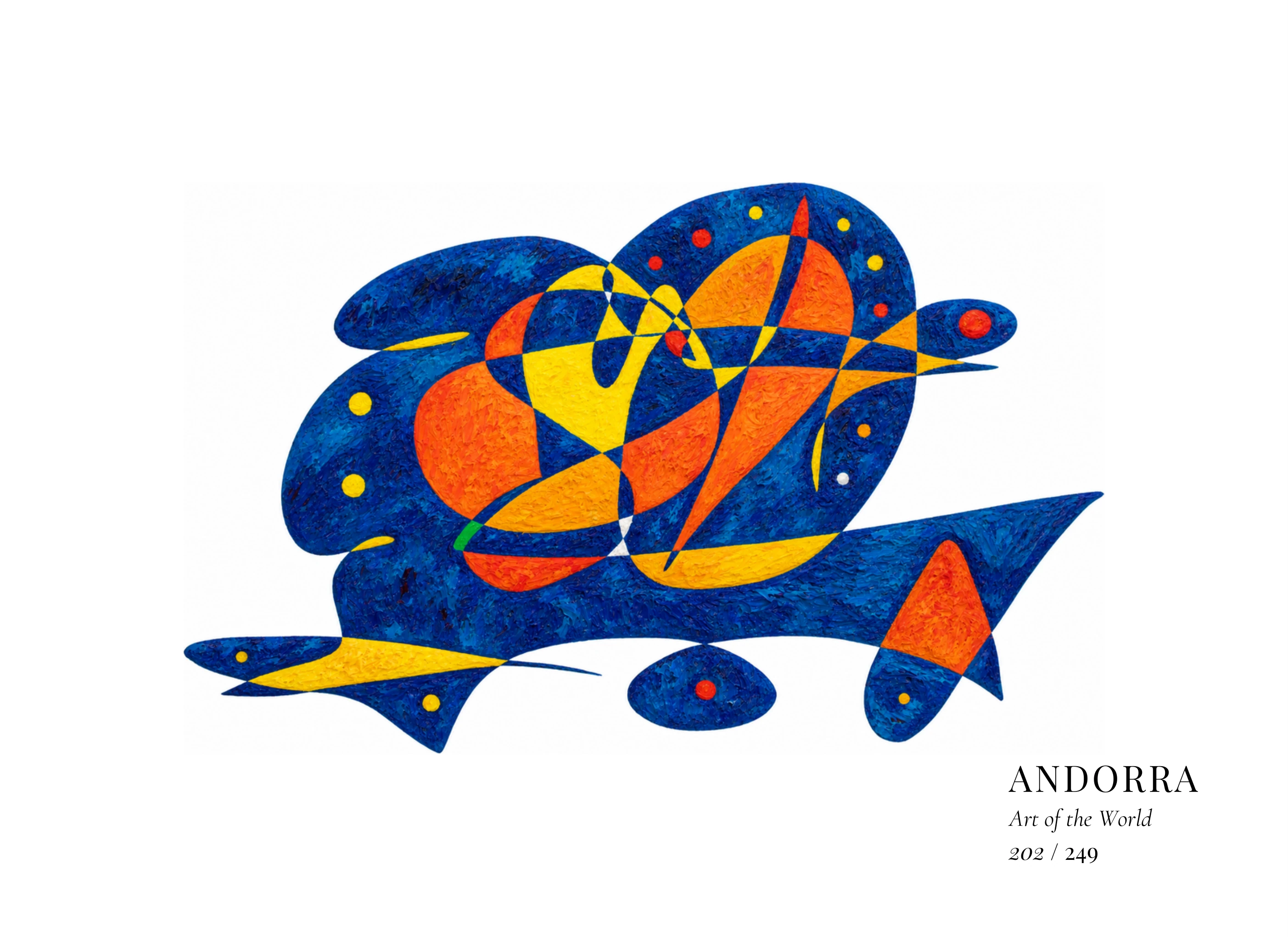 Kunstwerk über Andorra von Gheorghe Virtosu aus der Serie Art of the World