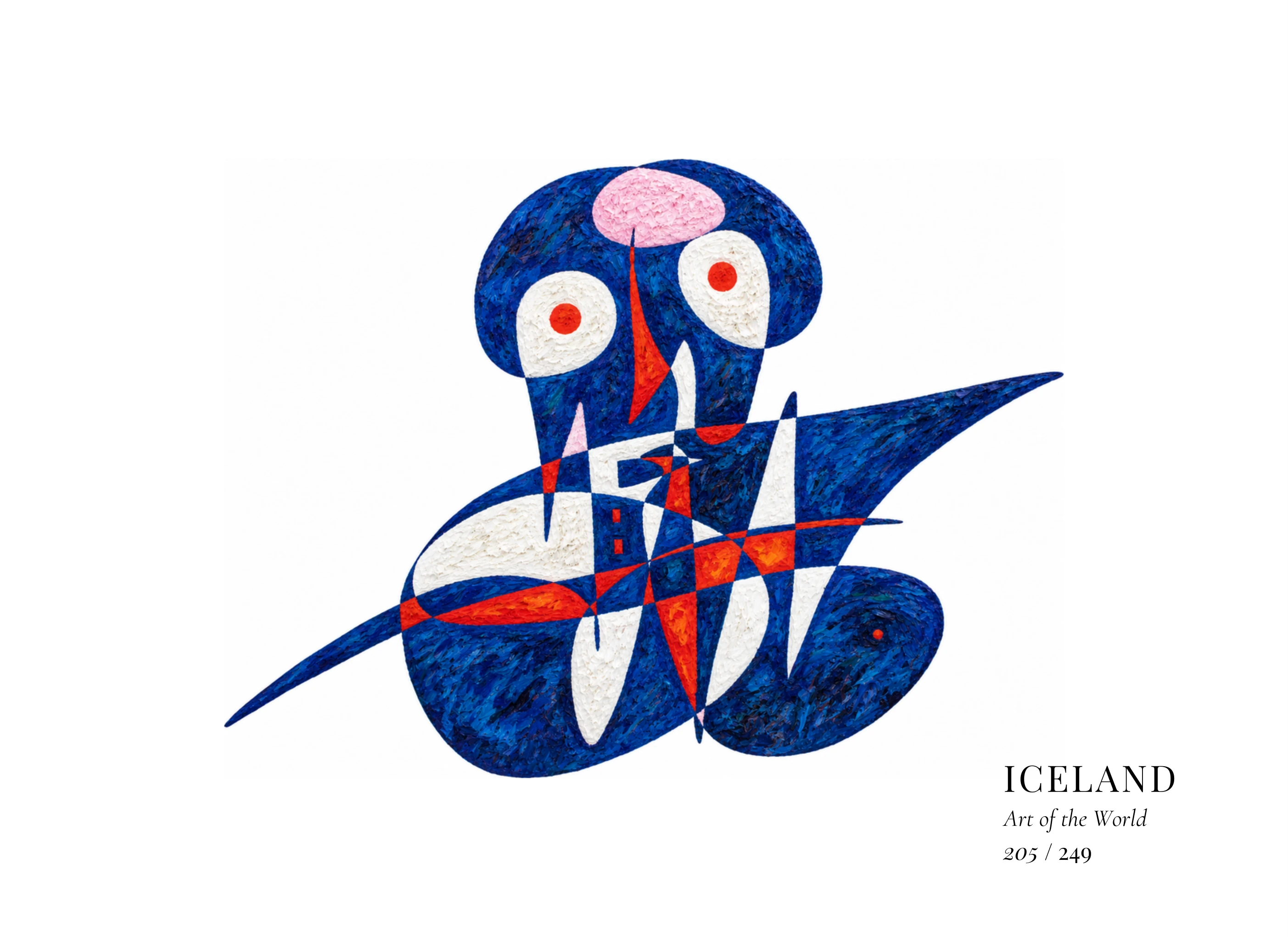 Kunstwerk über Island von Gheorghe Virtosu aus der Serie Art of the World
