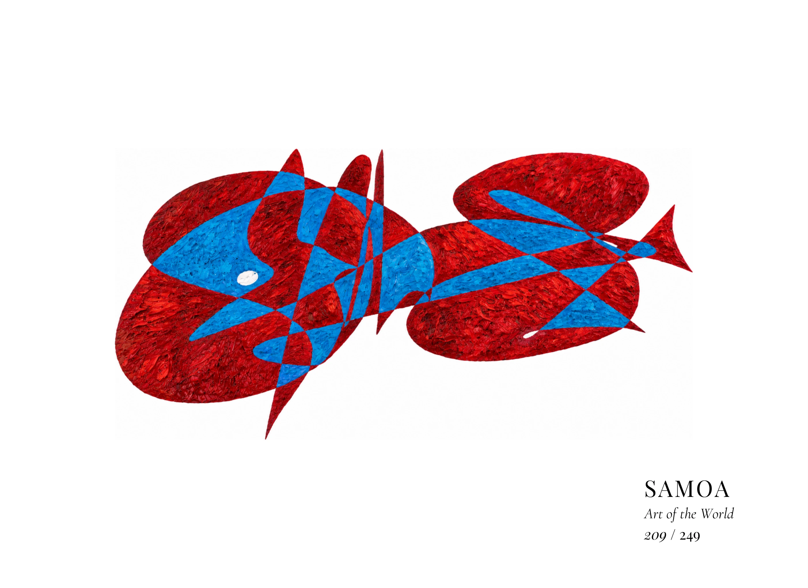Kunstwerk über Samoa von Gheorghe Virtosu aus der Serie Art of the World