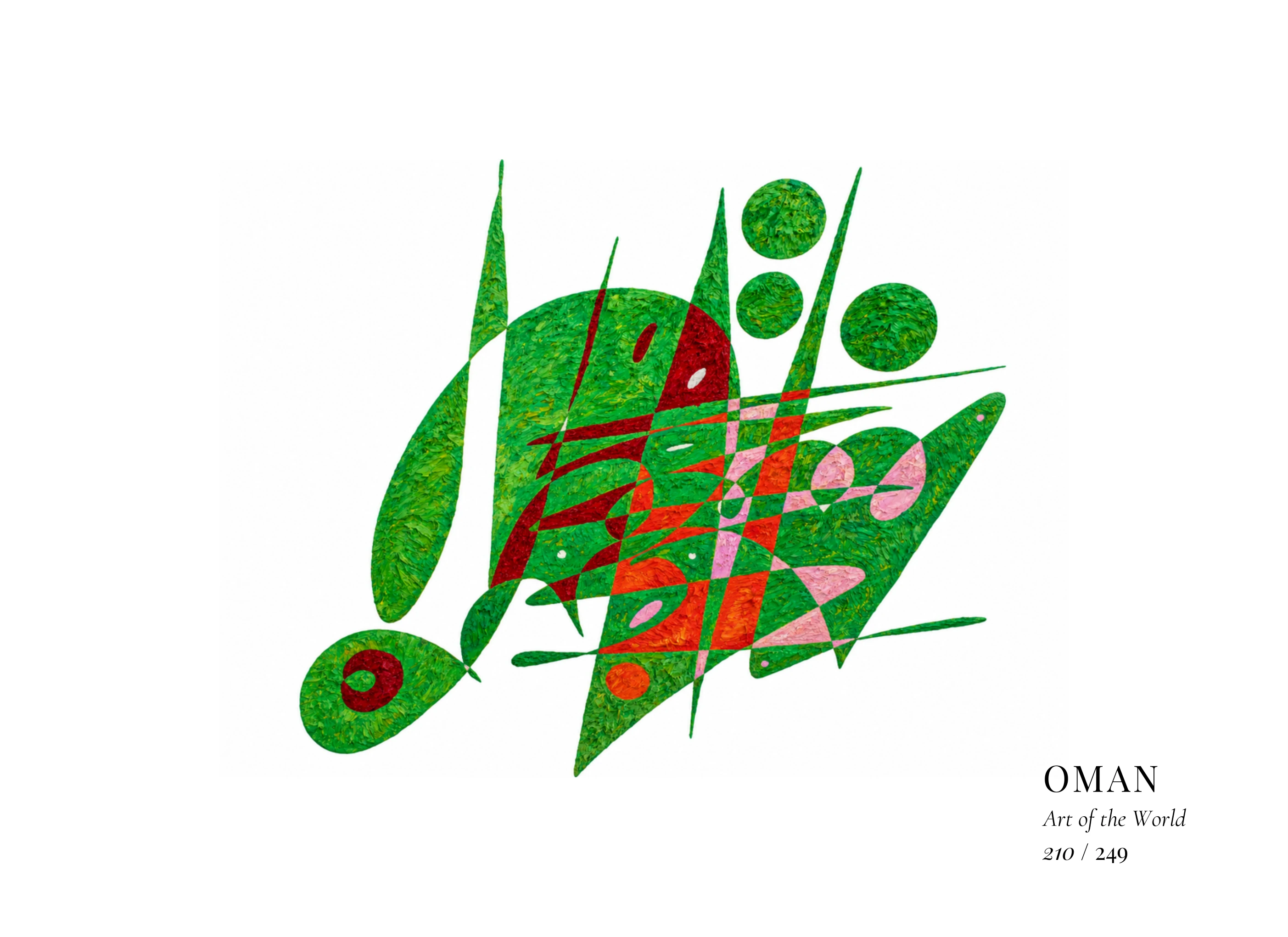 Kunstwerk über Oman von Gheorghe Virtosu aus der Serie Art of the World