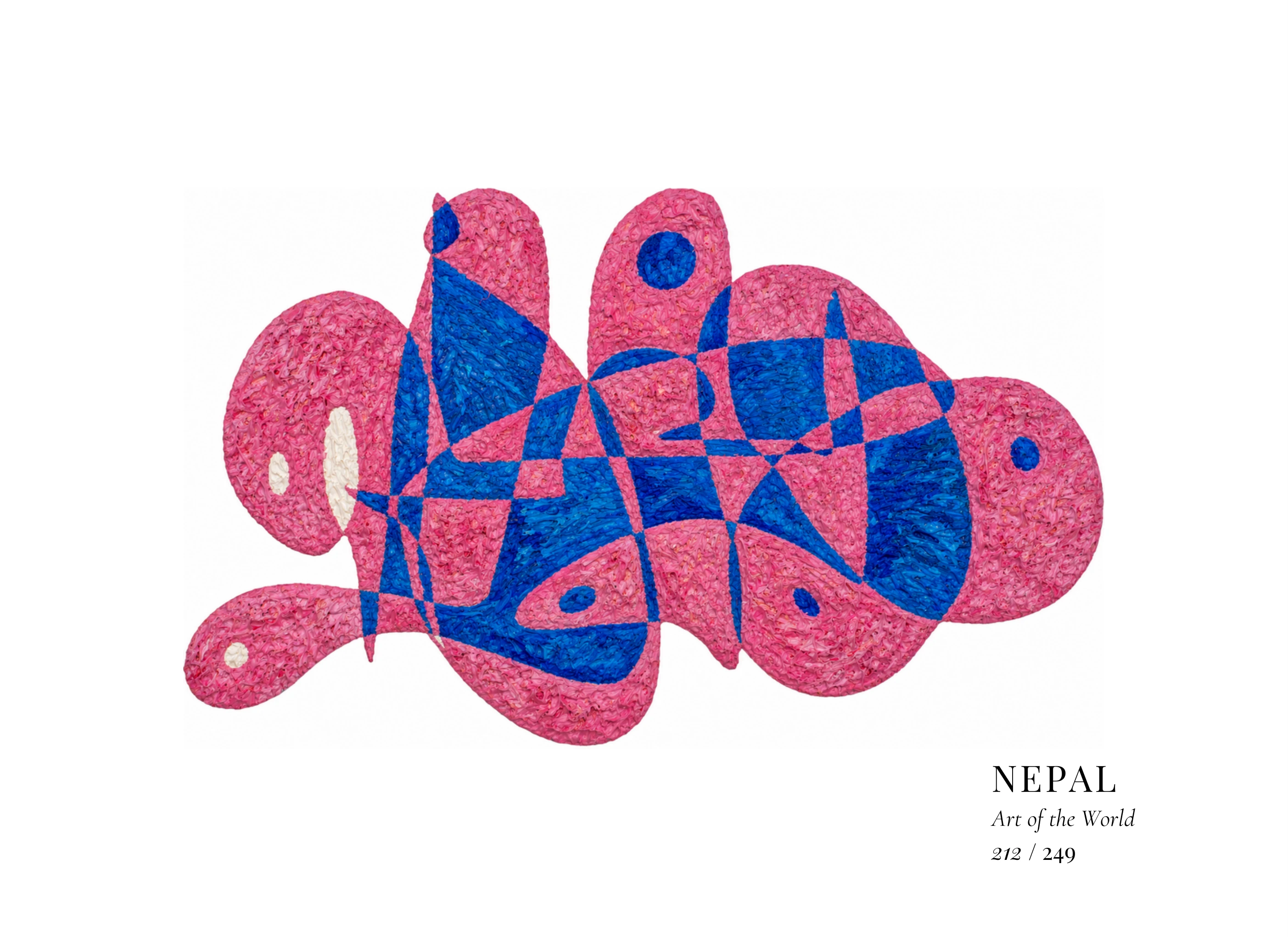 Kunstwerk über Nepal von Gheorghe Virtosu aus der Serie Art of the World