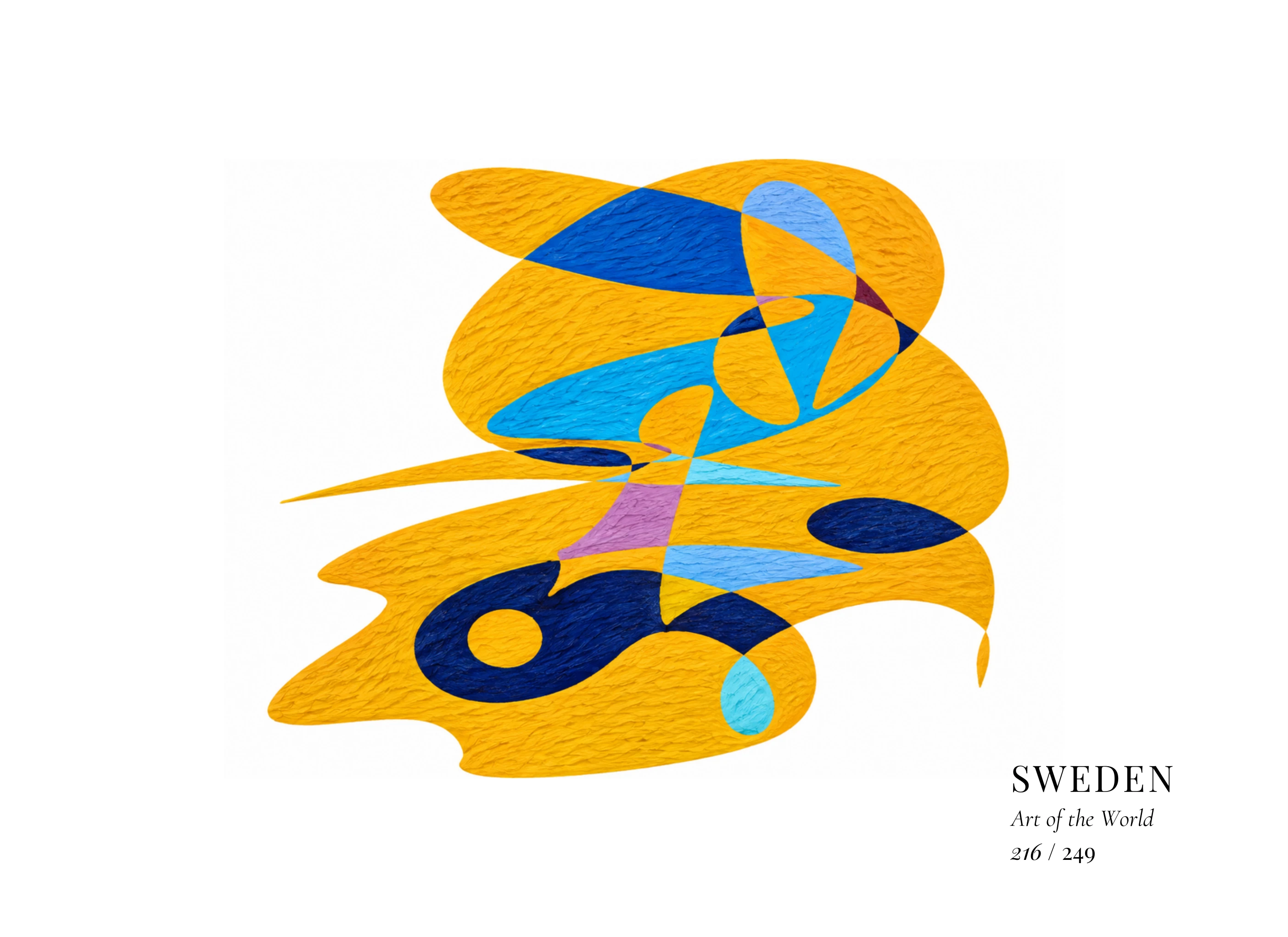 Kunstwerk über Schweden von Gheorghe Virtosu aus der Serie Art of the World