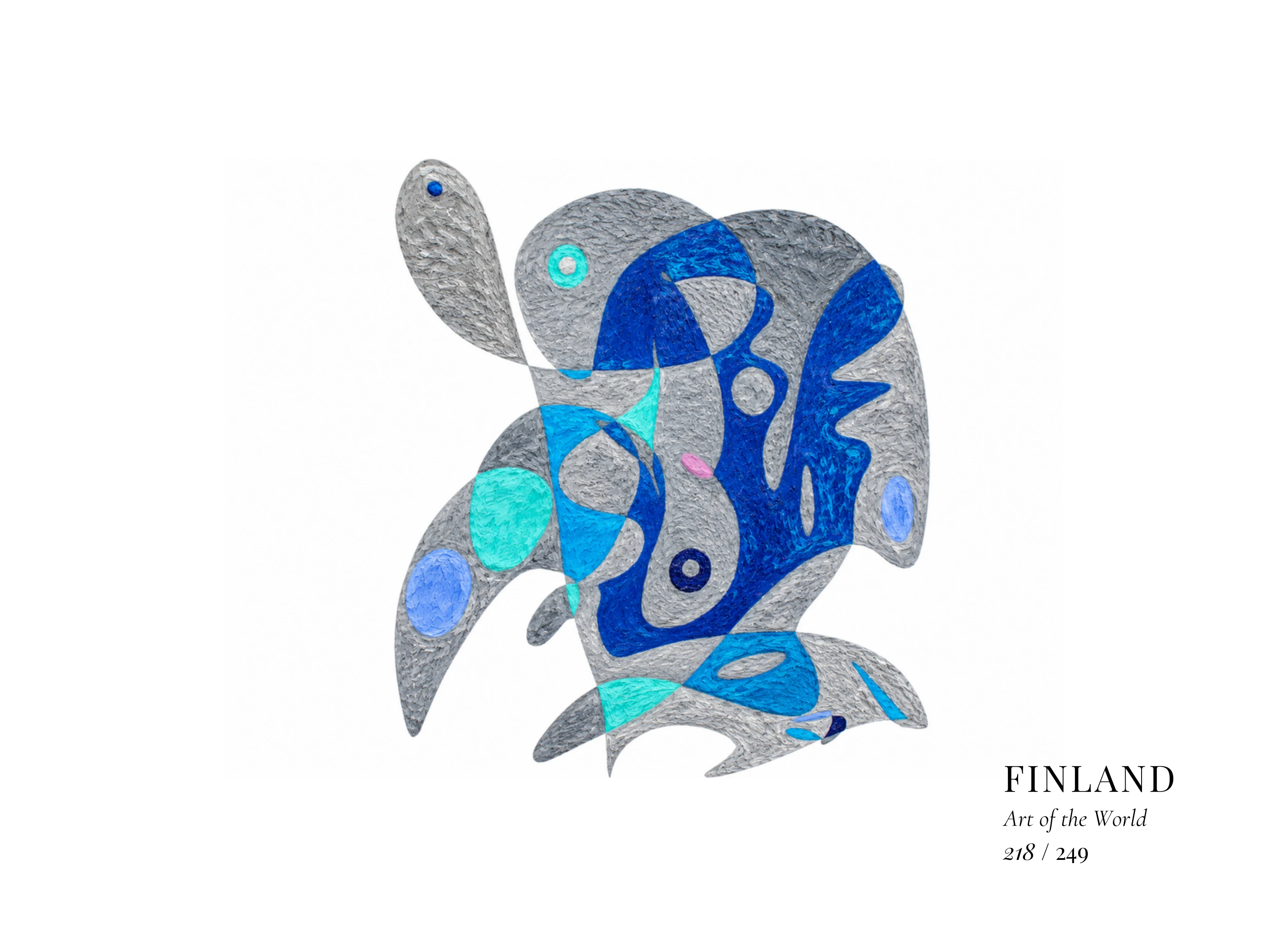 Kunstwerk über Finnland von Gheorghe Virtosu aus der Serie Art of the World
