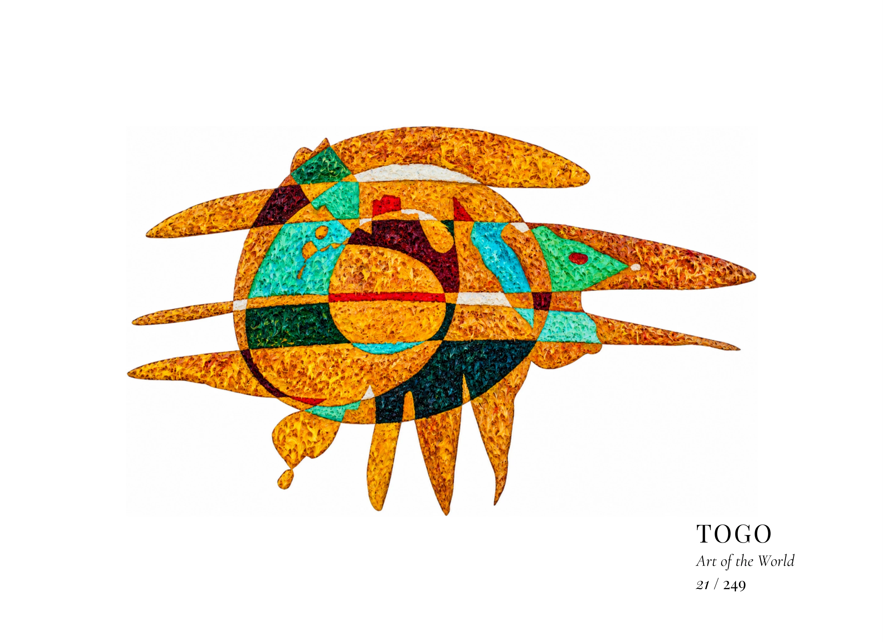 Kunstwerk über Togo von Gheorghe Virtosu aus der Serie Art of the World